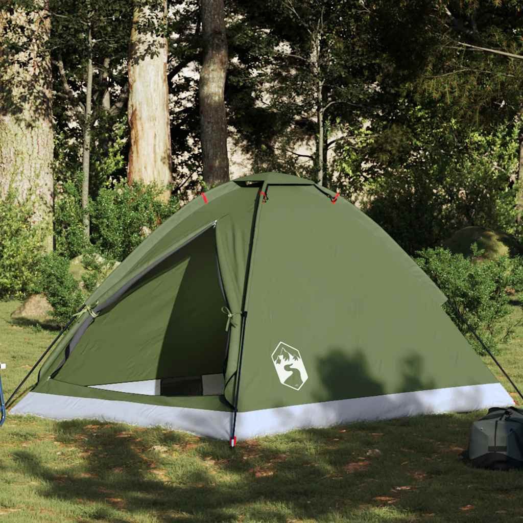 furnicato Faltzelt Campingzelt Kuppelzelt 198x145x105 cm Olivgrün, (1 tlg), Wetterfestes Trekkingzelt mit Lüftung und integrierter Tasche