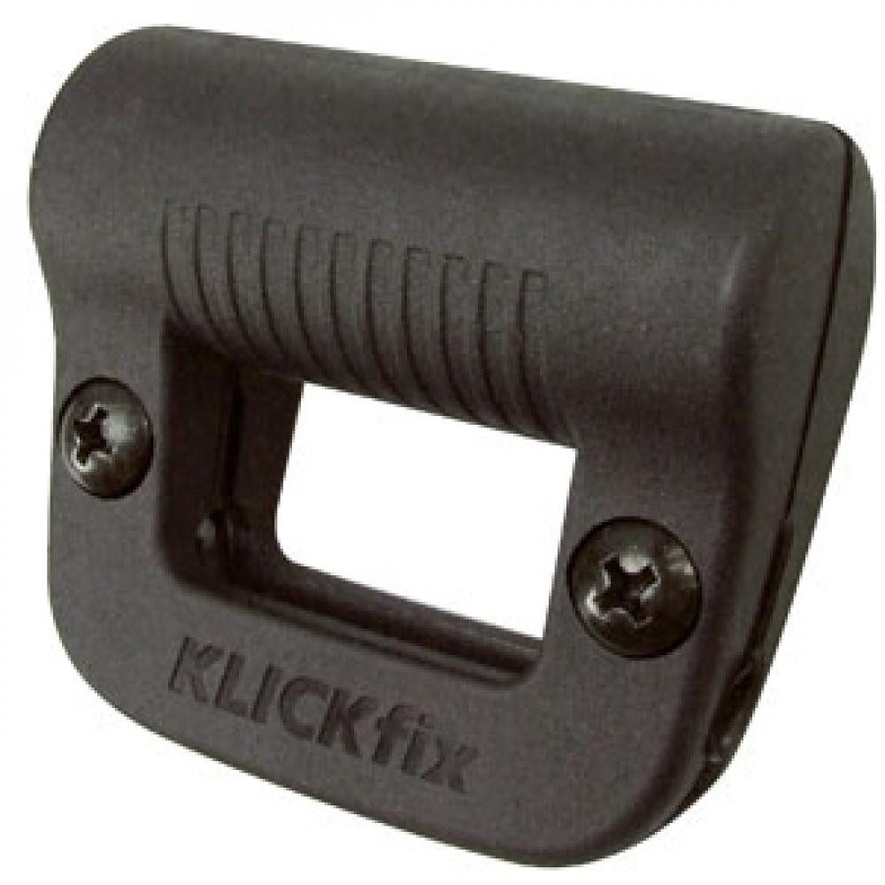 Rixen & Kaul Fahrradkorb KLICKfix Light Clip Schwarz - Lampenhalter für Fahrradkorb (24 mm) -