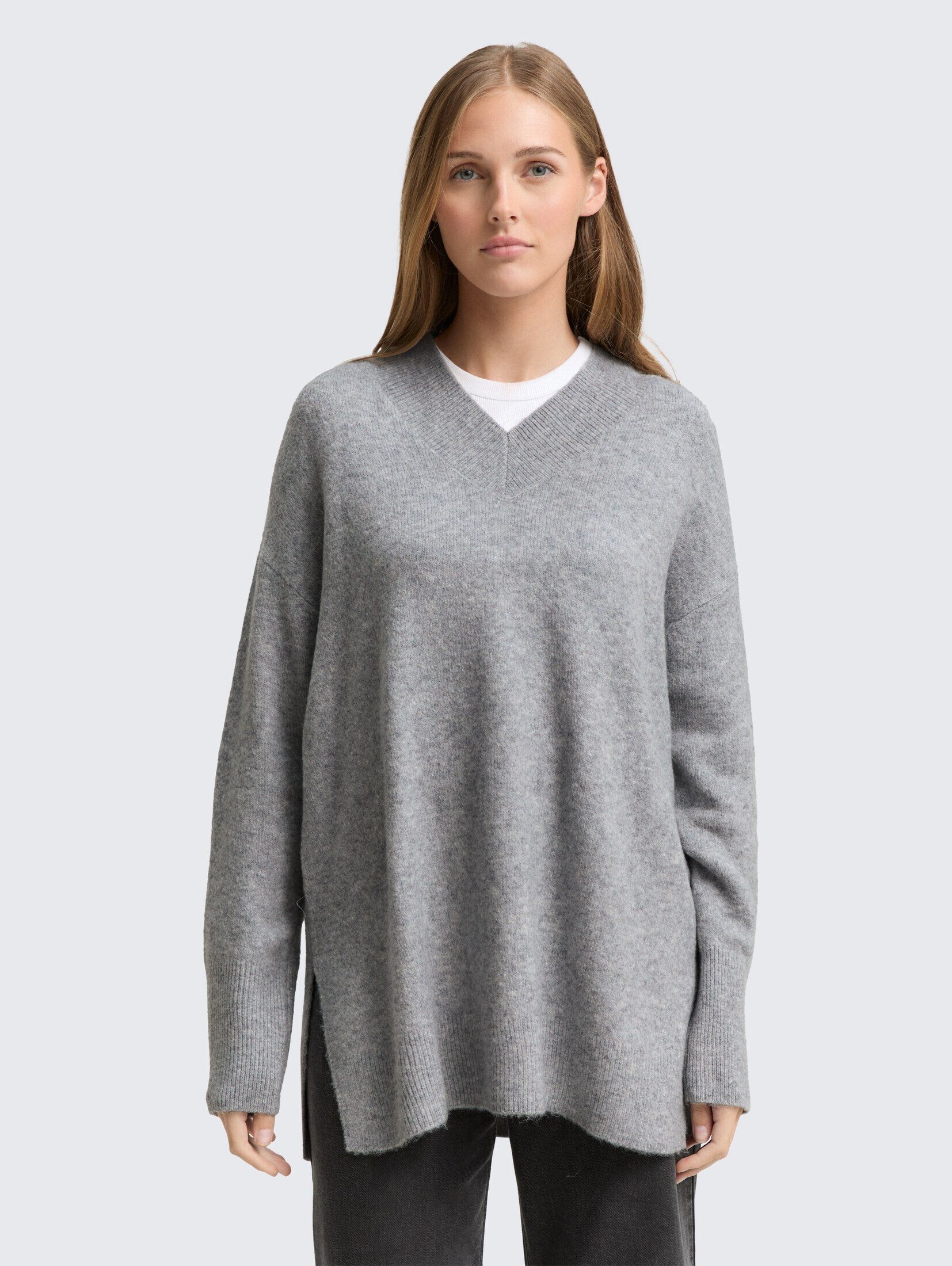 TOM TAILOR Denim Strickpullover Longstyle Strickpullover günstig online kaufen