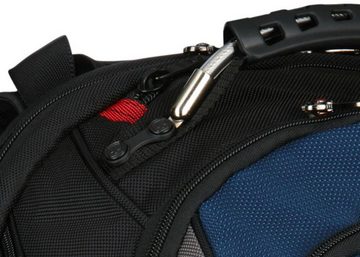Wenger Laptoprucksack Ibex, schwarz/blau, für Laptops bis 17 Zoll