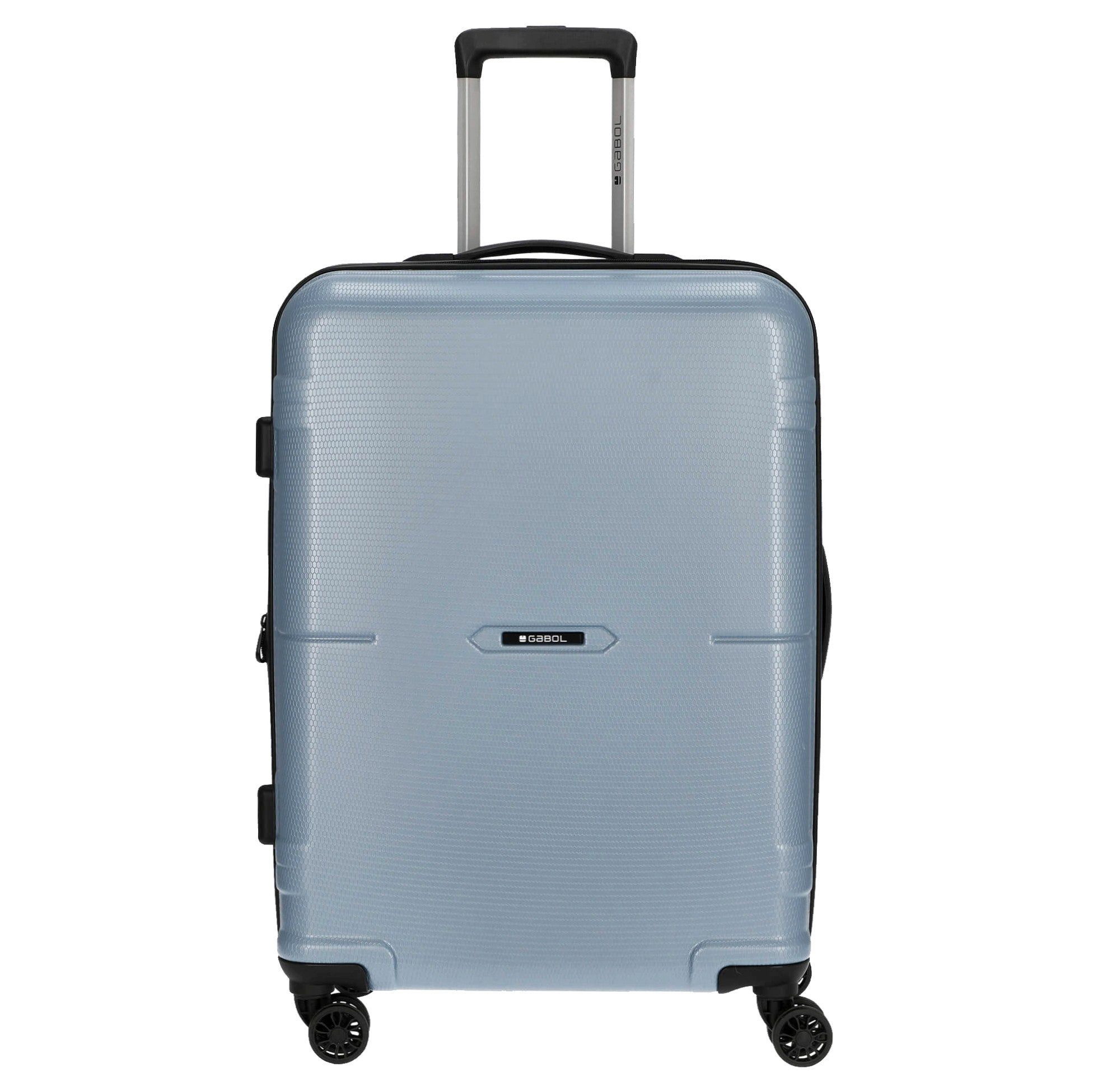Gabol Koffer Bari - 4-Rollen-Trolley M 65 cm erw. (azul), 4 Rollen