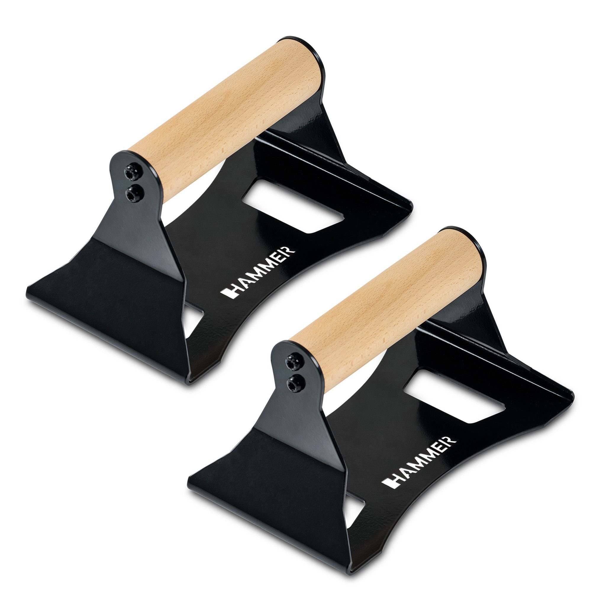 Hammer Trainingsstation NorsK Liegestützgriffe, 2er Set, Buchenholz, rutschfest, ergonomisch