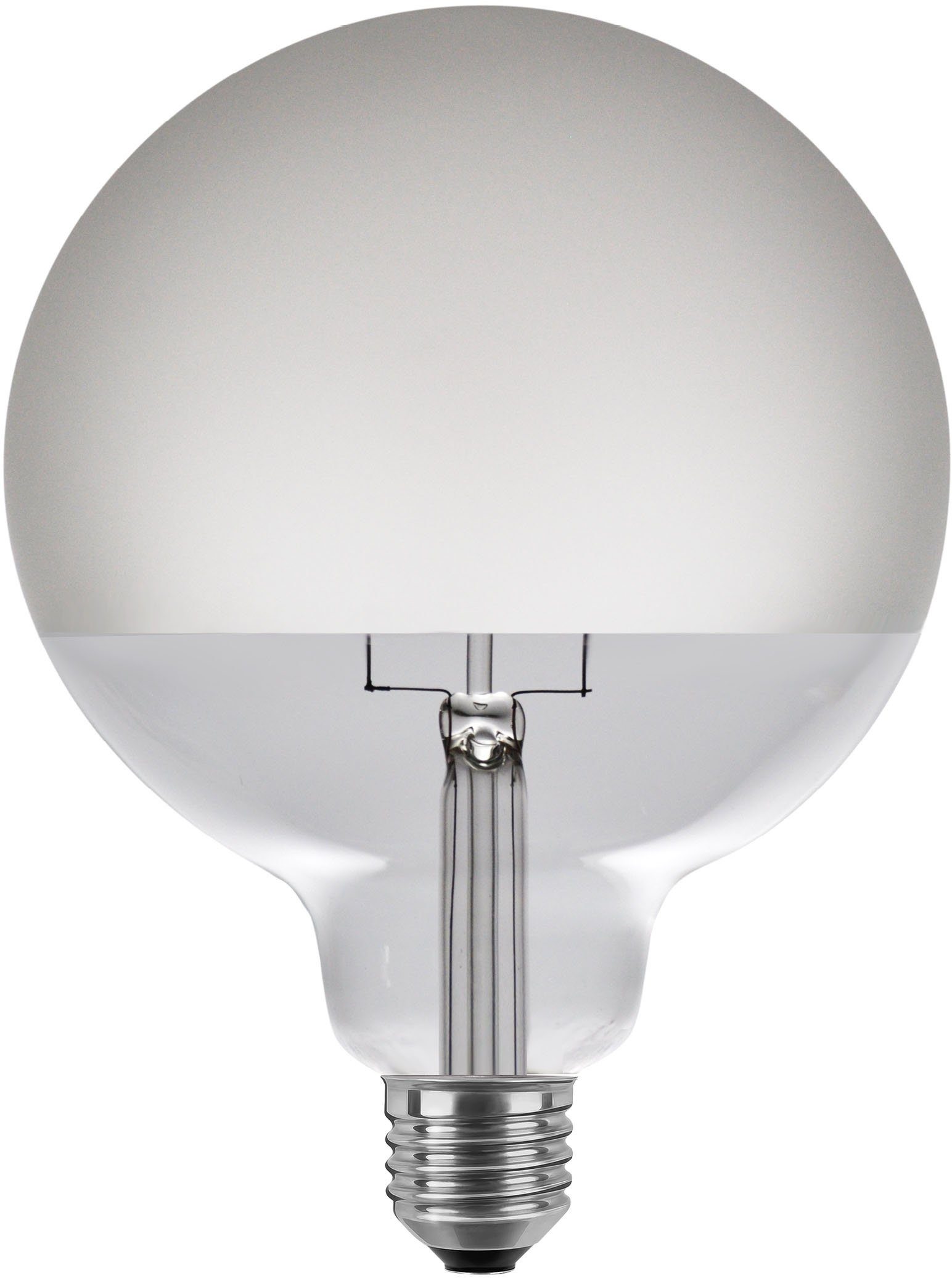 SEGULA LED Globe 125 Half Moon matt LED-Leuchtmittel, E27, Warmweiß,  dimmbar, E27, Globe 125 Half Moon, matt, 2700K