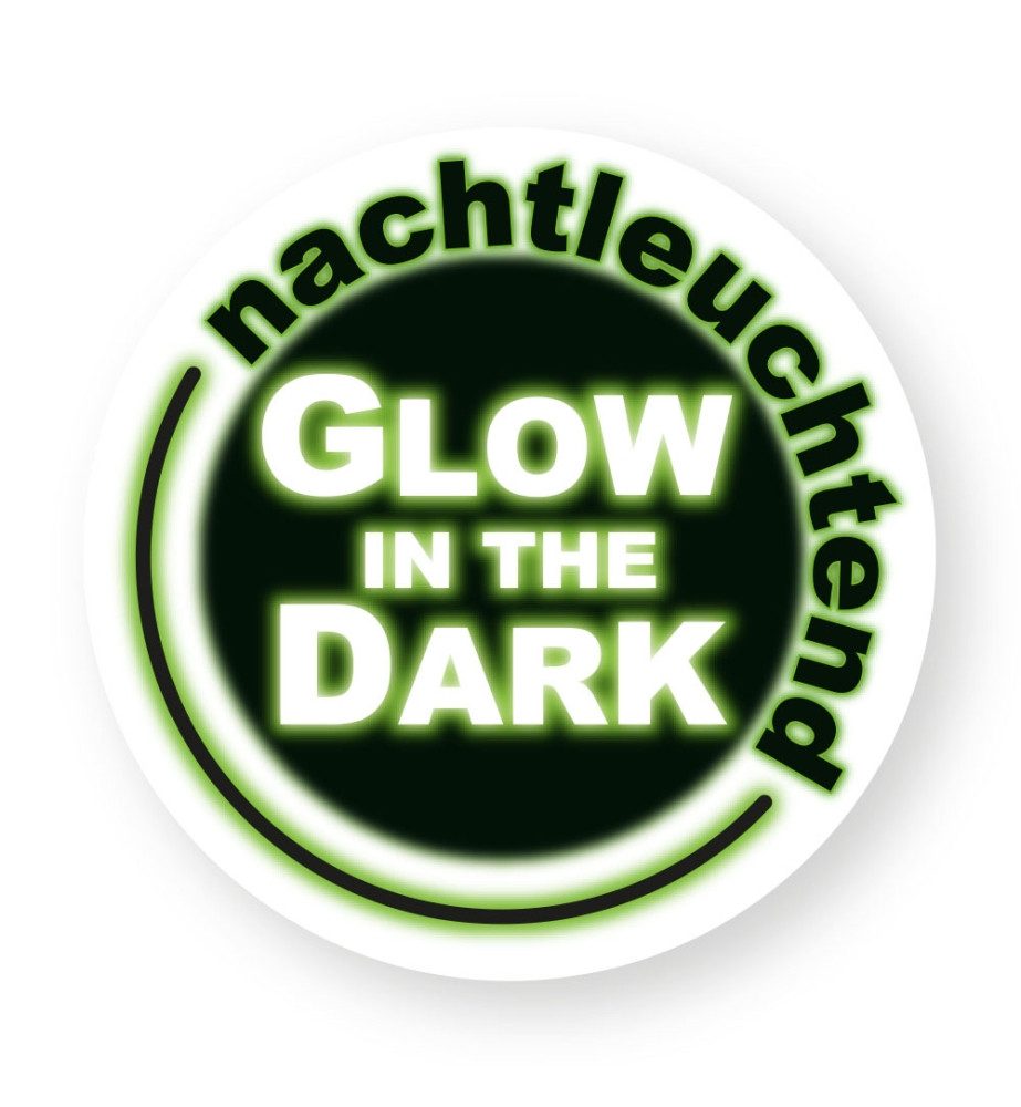 Fries Dekohänger XXL 8 Stück Deko Skelett Nachtleuchtend Halloween Karneval 16 cm, Nachtleuchtend