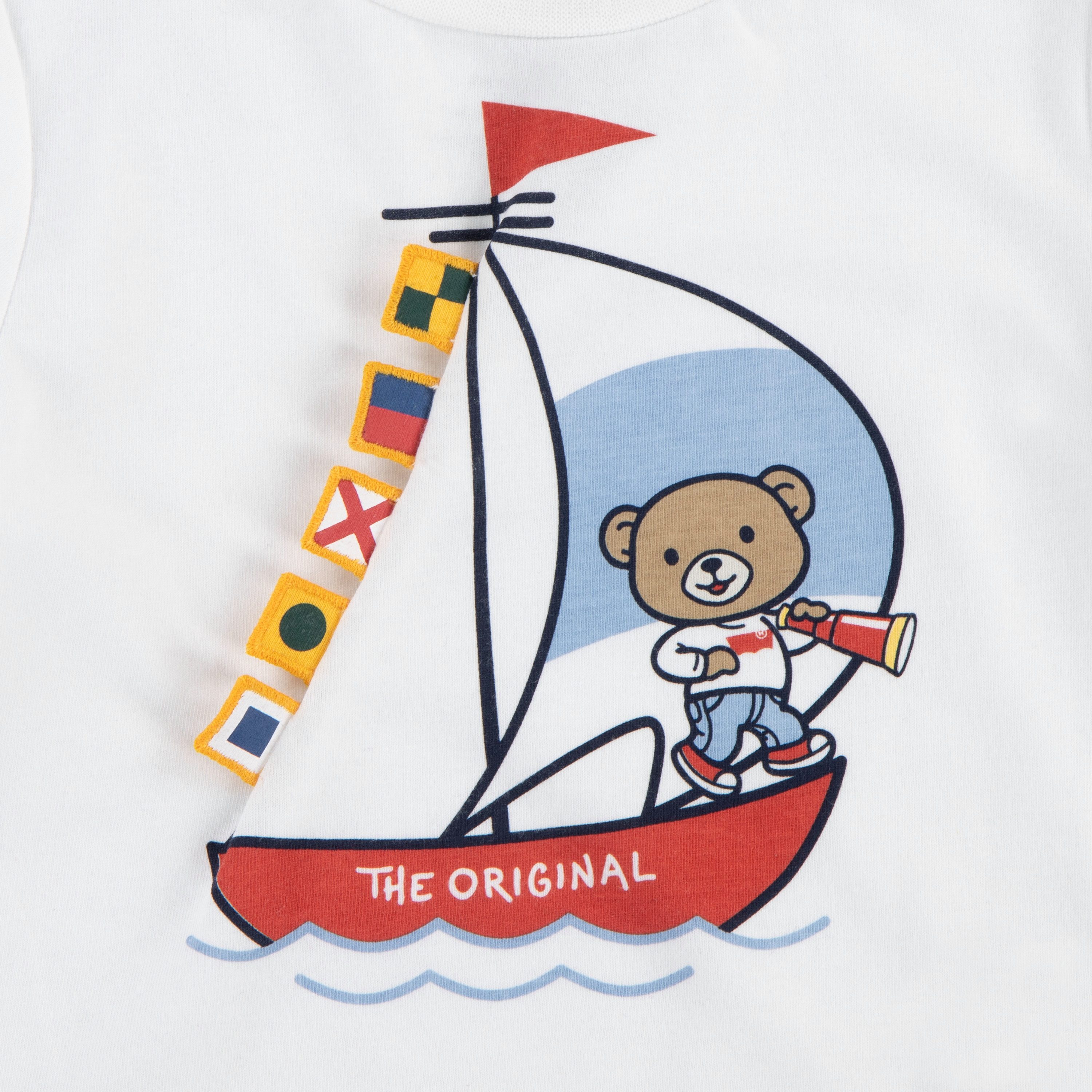 Levi's® Kids T-Shirt & Shorts LVB LEVI 3D SAILING DENIM SET (Set, 2-tlg., 2tlg) mit Bären-Grafik