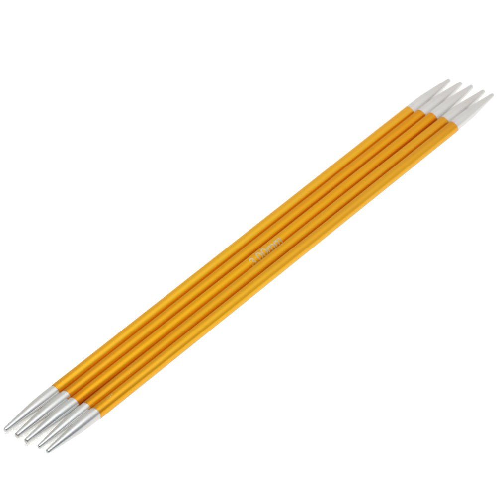 LANA GROSSA Strumpfstricknadeln Knit Pro ZING Nadelspiel Aluminium Rainbow, Stricknadel verschiedene Längen/Größen