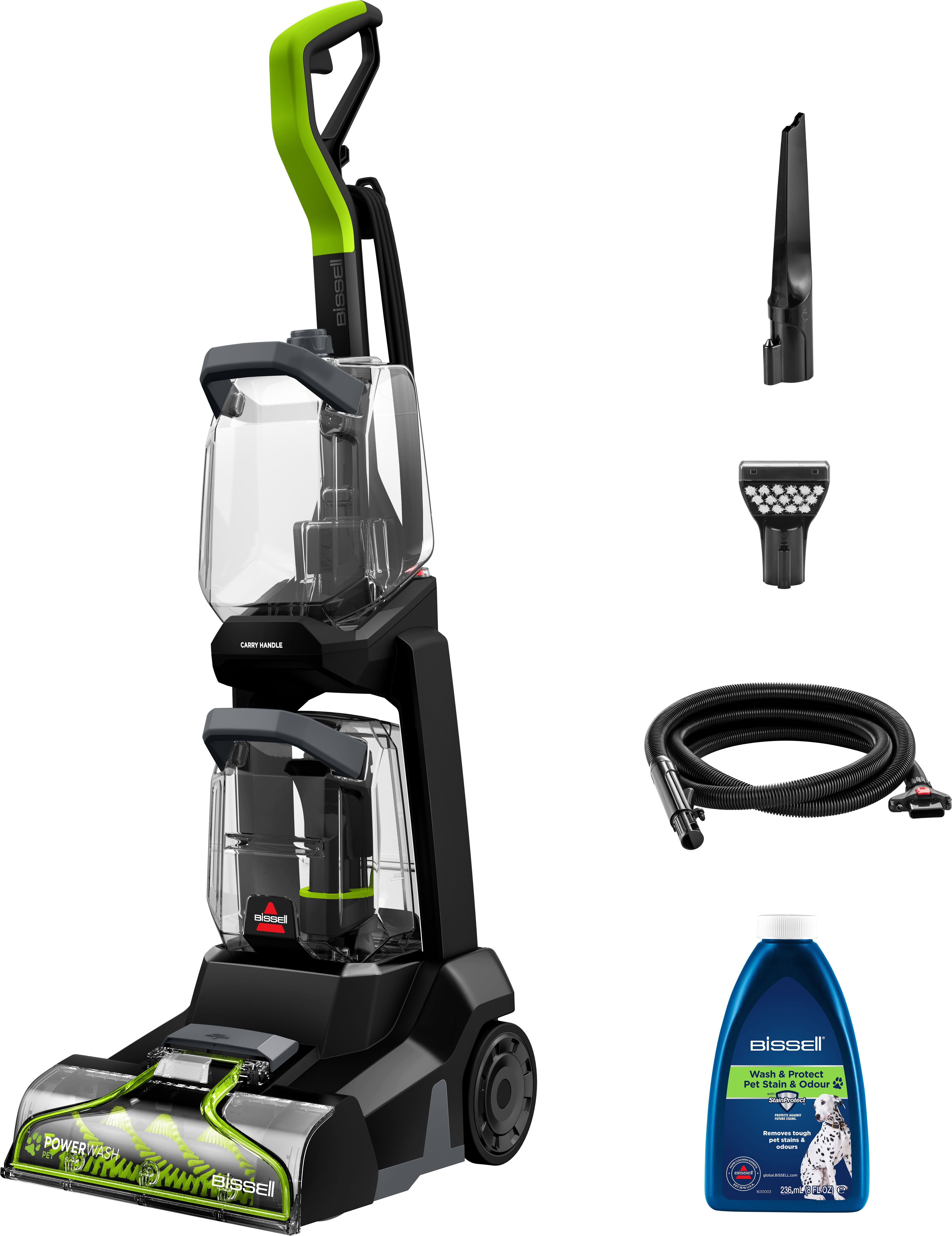 Bissell Wasch-Sauger 3878N, PowerWash™ ​Pet Teppichreiniger, 600W, Dual-Tank, 600 W, beutellos, reinigt Haustierflecken auf Teppichboden, Polster, Treppe