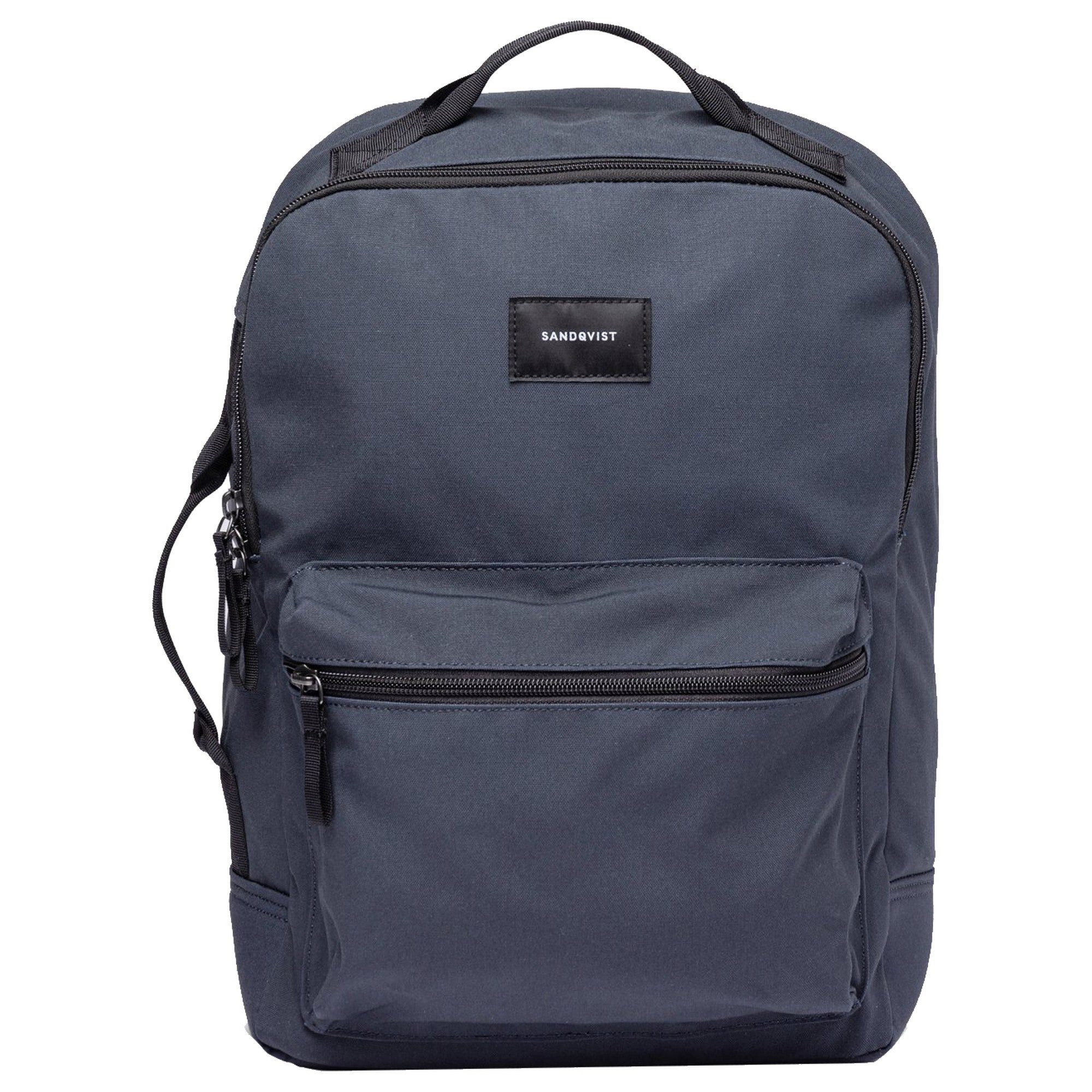 Sandqvist Rucksack August - Rucksack 13" 40 cm (navy with black webbing)