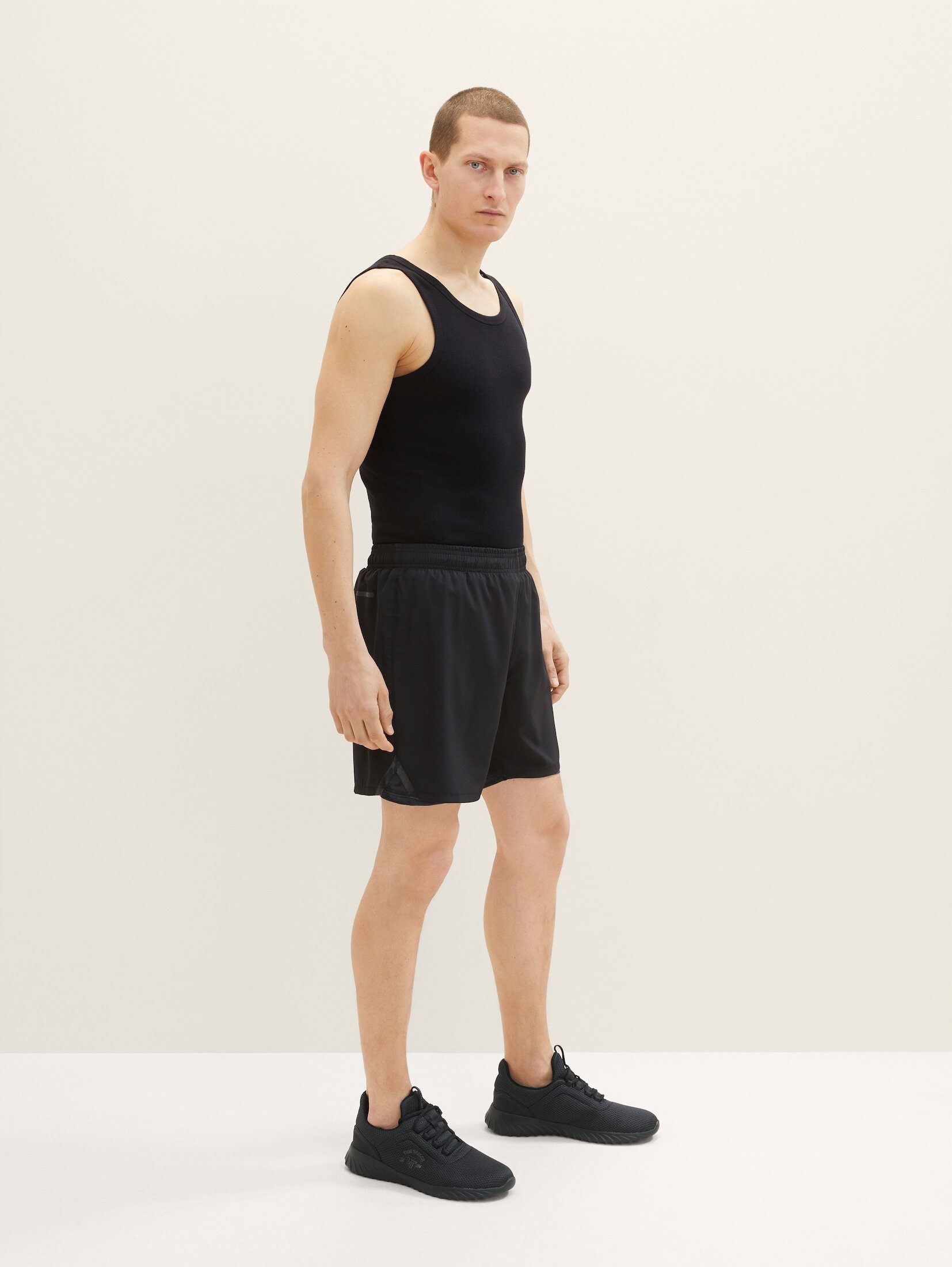 TOM 2-in-1 Shorts TAILOR Trainingsshirt Black/Black