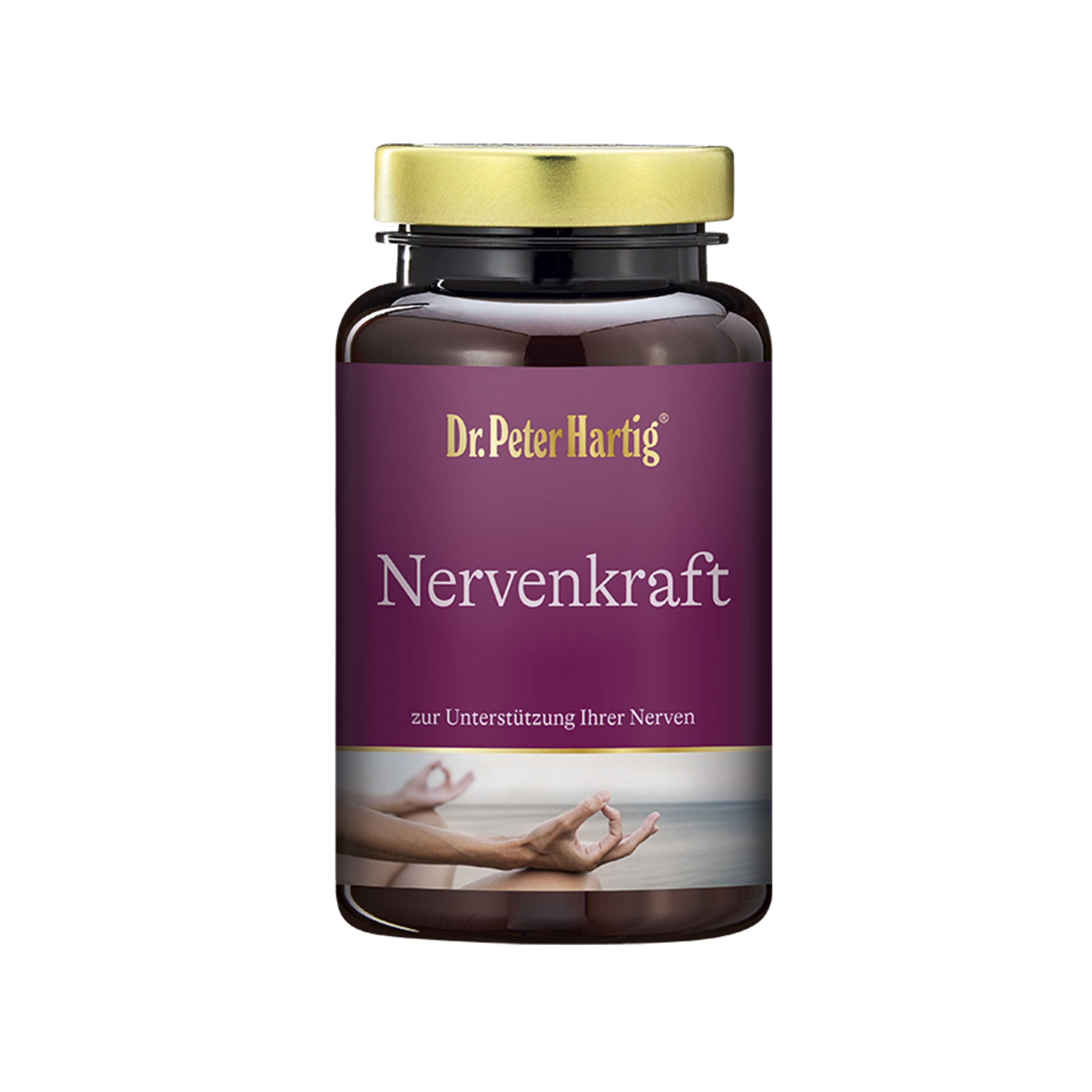 Dr. Peter Hartig Nervenkraft, unterstützt das Nervensystem, Vitamin B1, Ginsengextrakt Kapseln, 45 Kapseln, 45-Tages-Vorrat, à 25 g