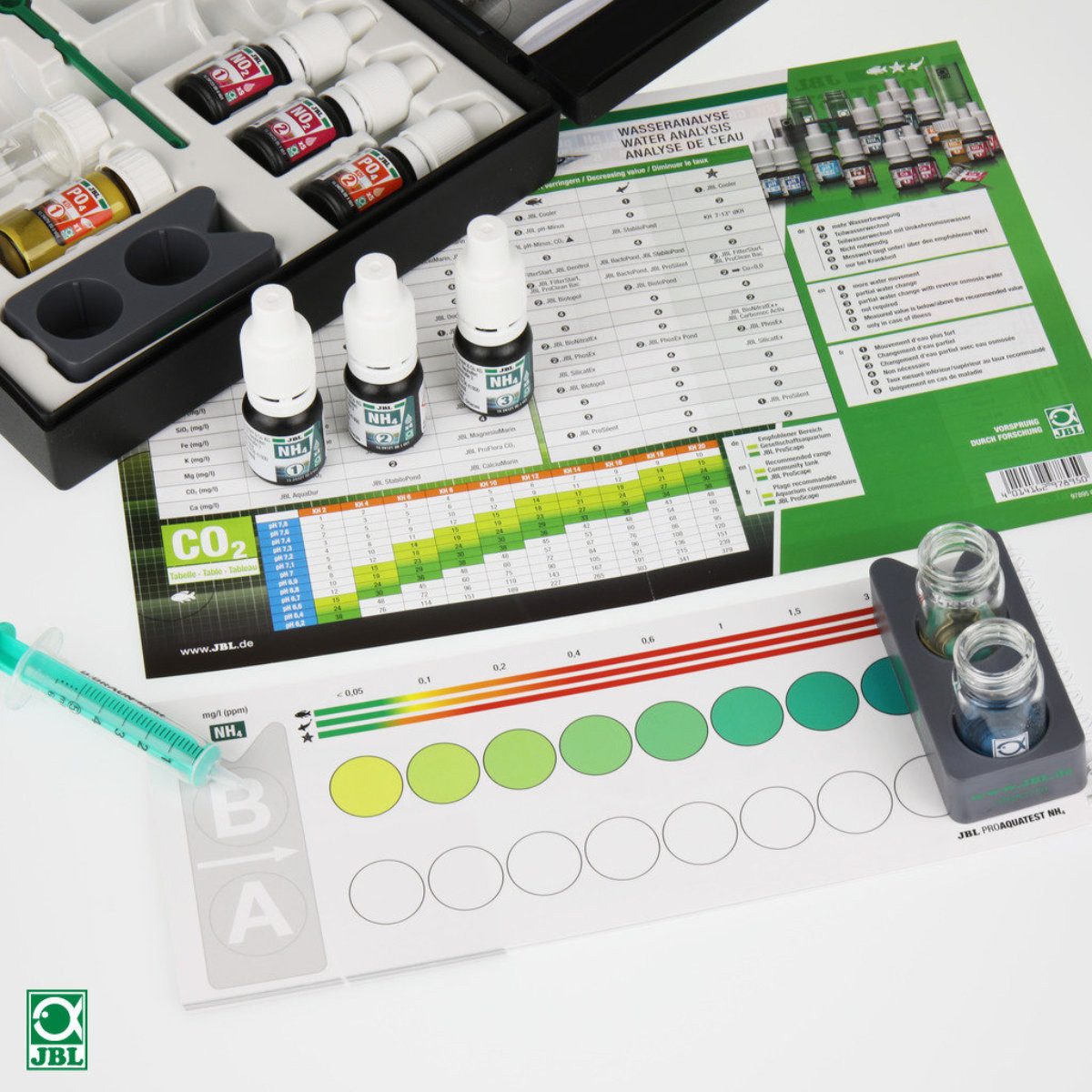 JBL GmbH & Co. KG Aquarium-Wassertest ProAquaTest Combi Set Plus NH4 – Bild 3 von 3