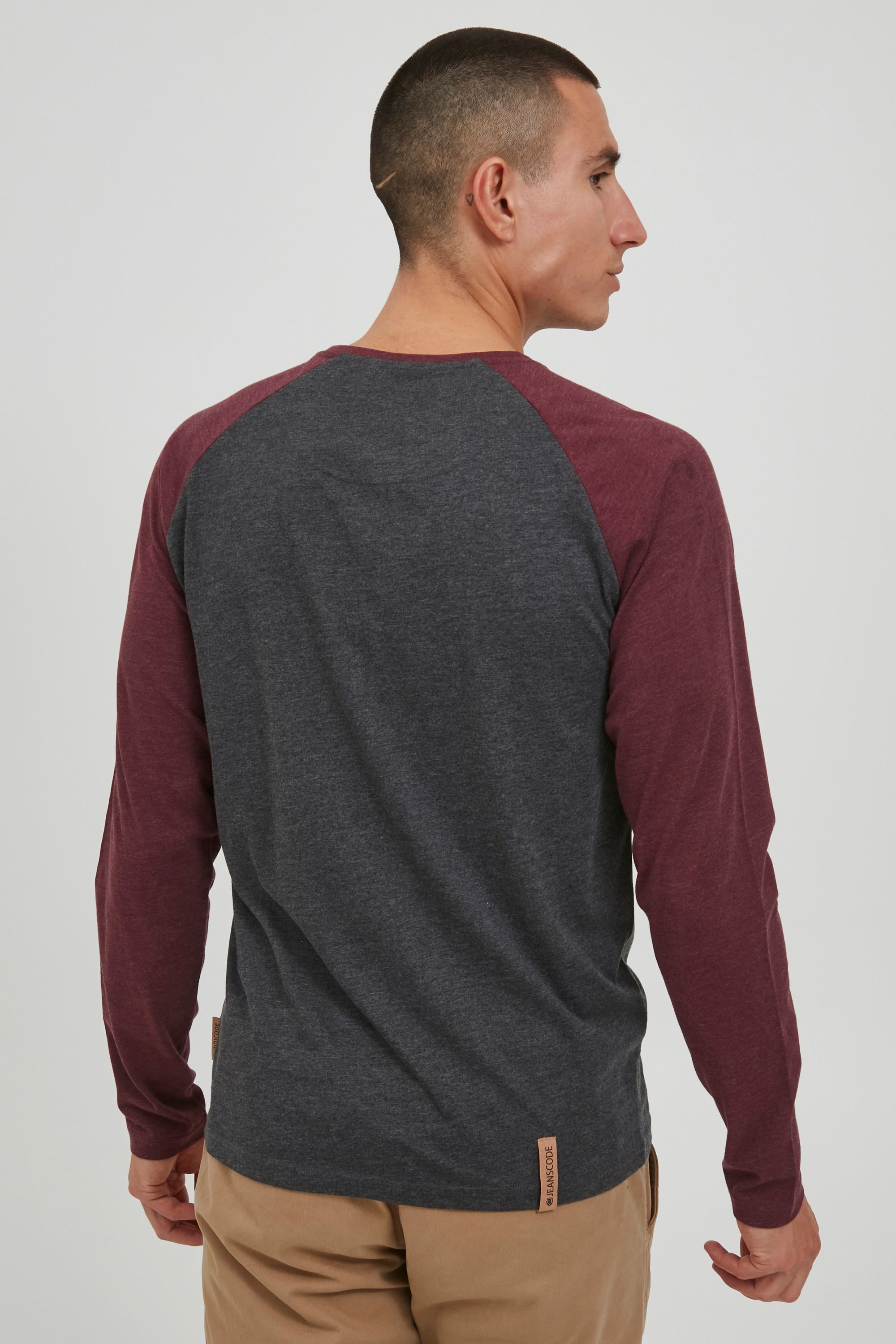 Indicode Rundhalsshirt IDWinston Longsleeve im Baseball-Look