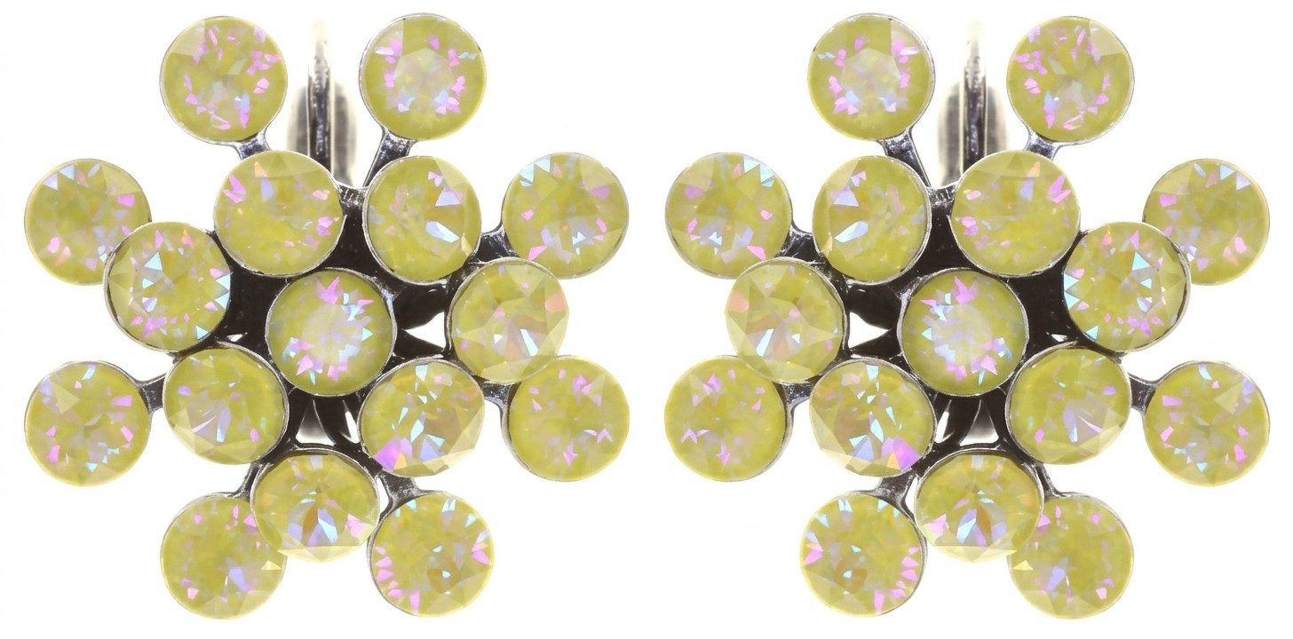 KONPLOTT Paar Ohrhänger KONPLOTT Ohrringe Magic Fireball lemon 21 mm antik Silber