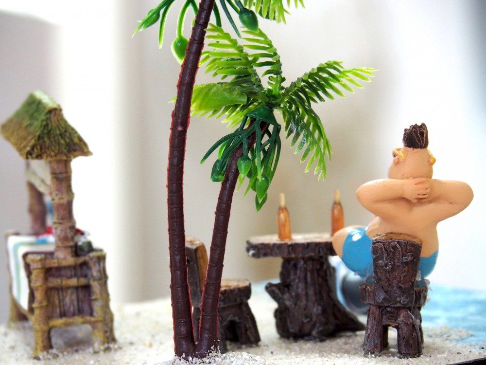 ZauberDeko Geschenkbox Geldgeschenk Verpackung Tiki Bar Paar Urlaub Reise Strand Hochzeit – Bild 4 von 5