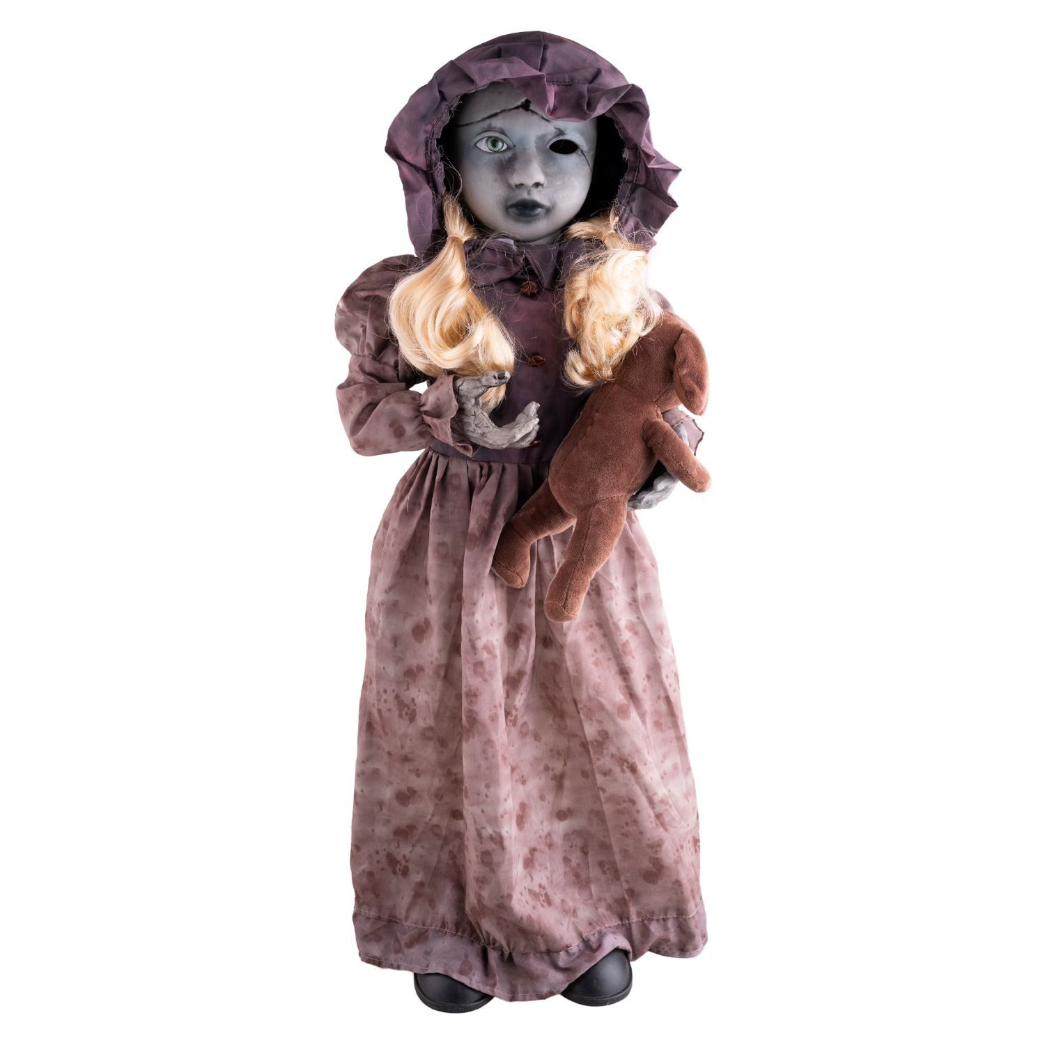 Funny Fashion Dekoobjekt Halloween Dekofigur 'Puppe mit drehendem Kopf' Ani