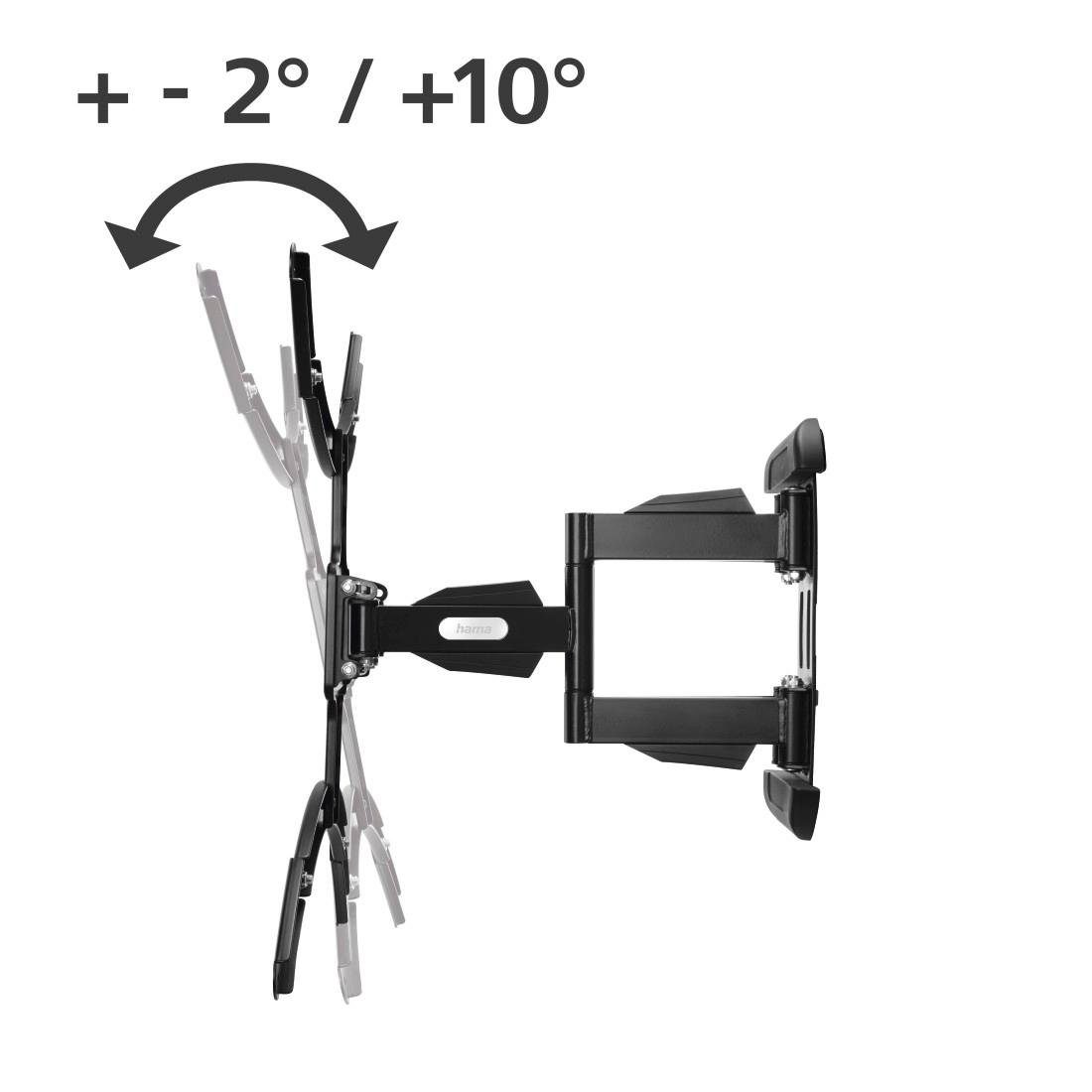 229cm schwenkbar TV-Wandhalterung, 90 Wasserwaage 6,6cm Wandhalter Zoll, bis 120°Wandabstand (bis TV-90“ kg integriert) bis 50 Hama