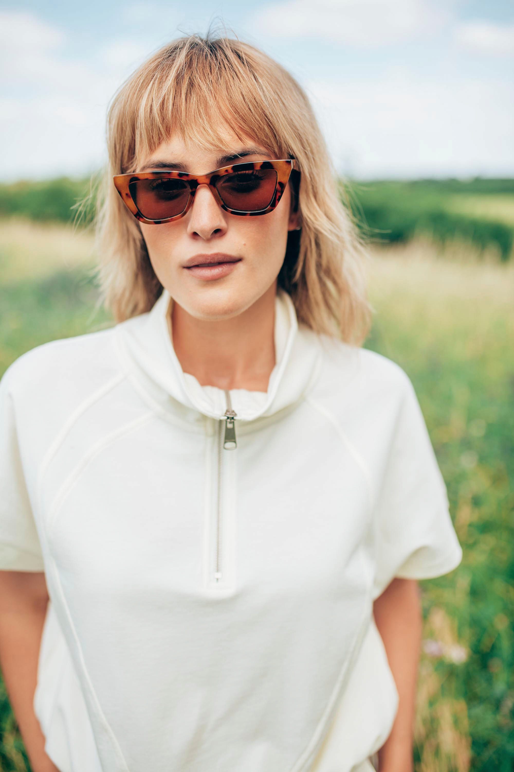 Ragwear Sweatshirt IZZARA TOP mit überschnittenen Schultern und mit Reißver günstig online kaufen