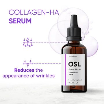 OSL Omega Skin Lab Gesichtsserum OSL Collagen-HA Serum 30 ml – feuchtigkeitsspendendes Anti-Falten-Gesi