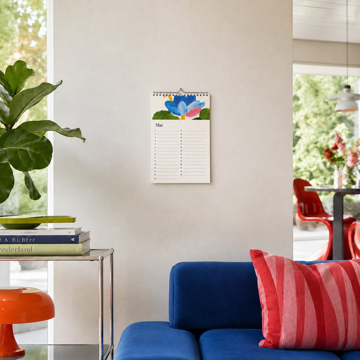heaven+paper Familienkalender Geburtstagskalender DIN A5 FLORA immerwährend, Hergestellt in Deutschland