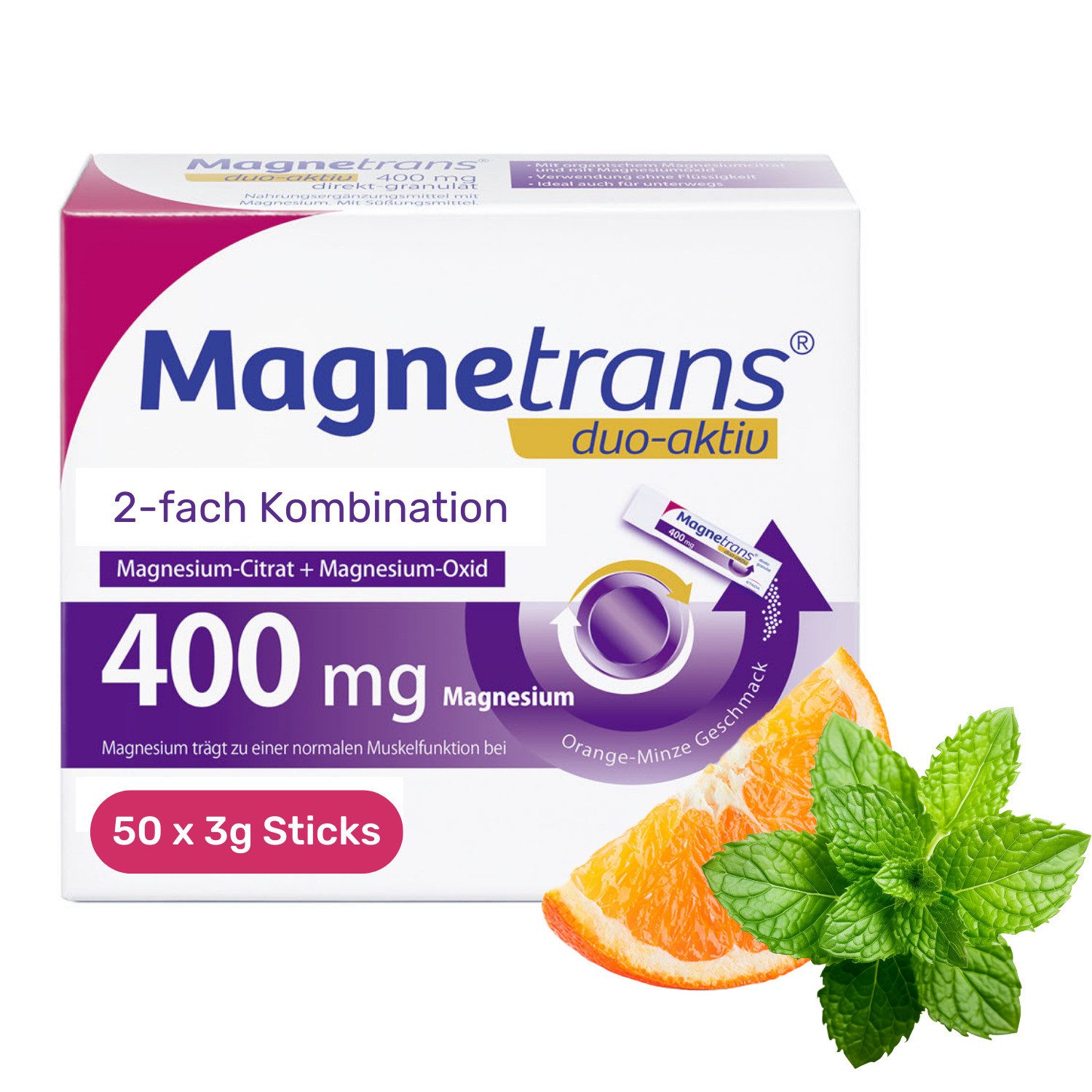 Magnetrans® Duo Aktiv 400mg Granulat, 150.0 g 0.0 ml