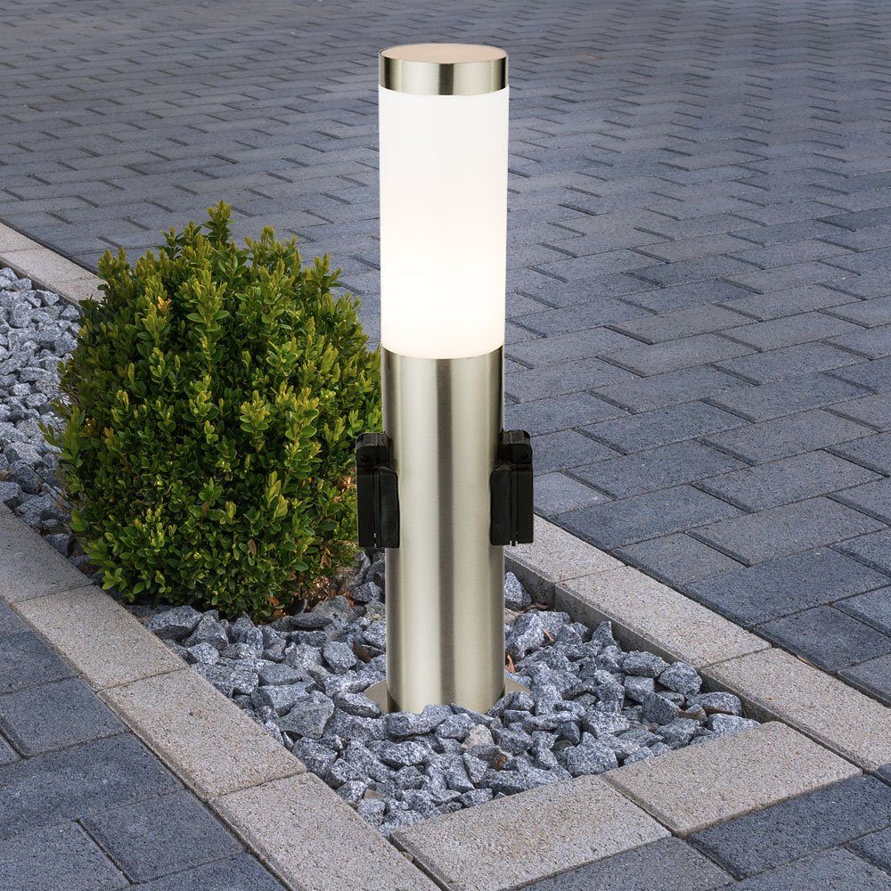 LED AußenStehlampe, 7 Watt LED Edelstahl Stand Leuchte Garten