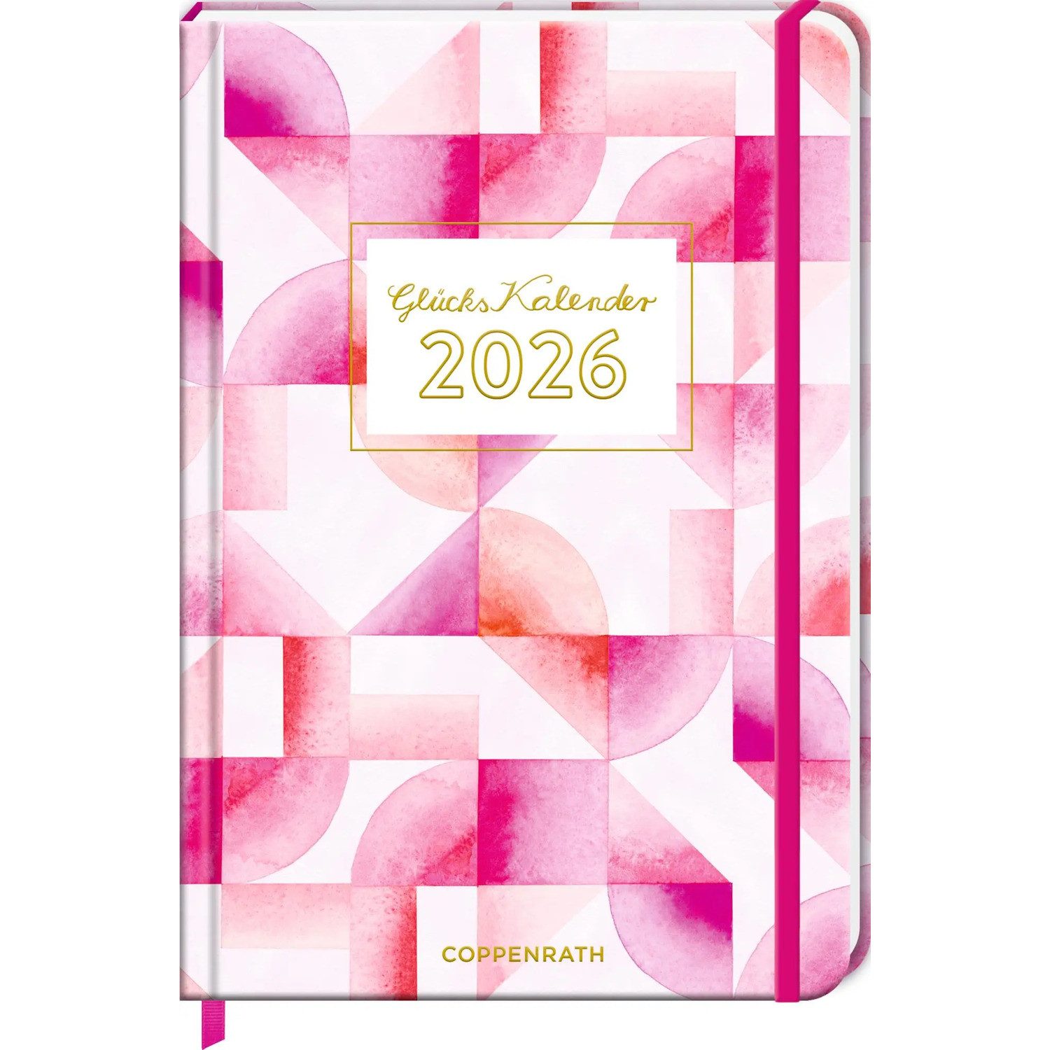 Coppenrath Geburtstagskalender GlücksKalender 2026 - Mosaik (All about pink)