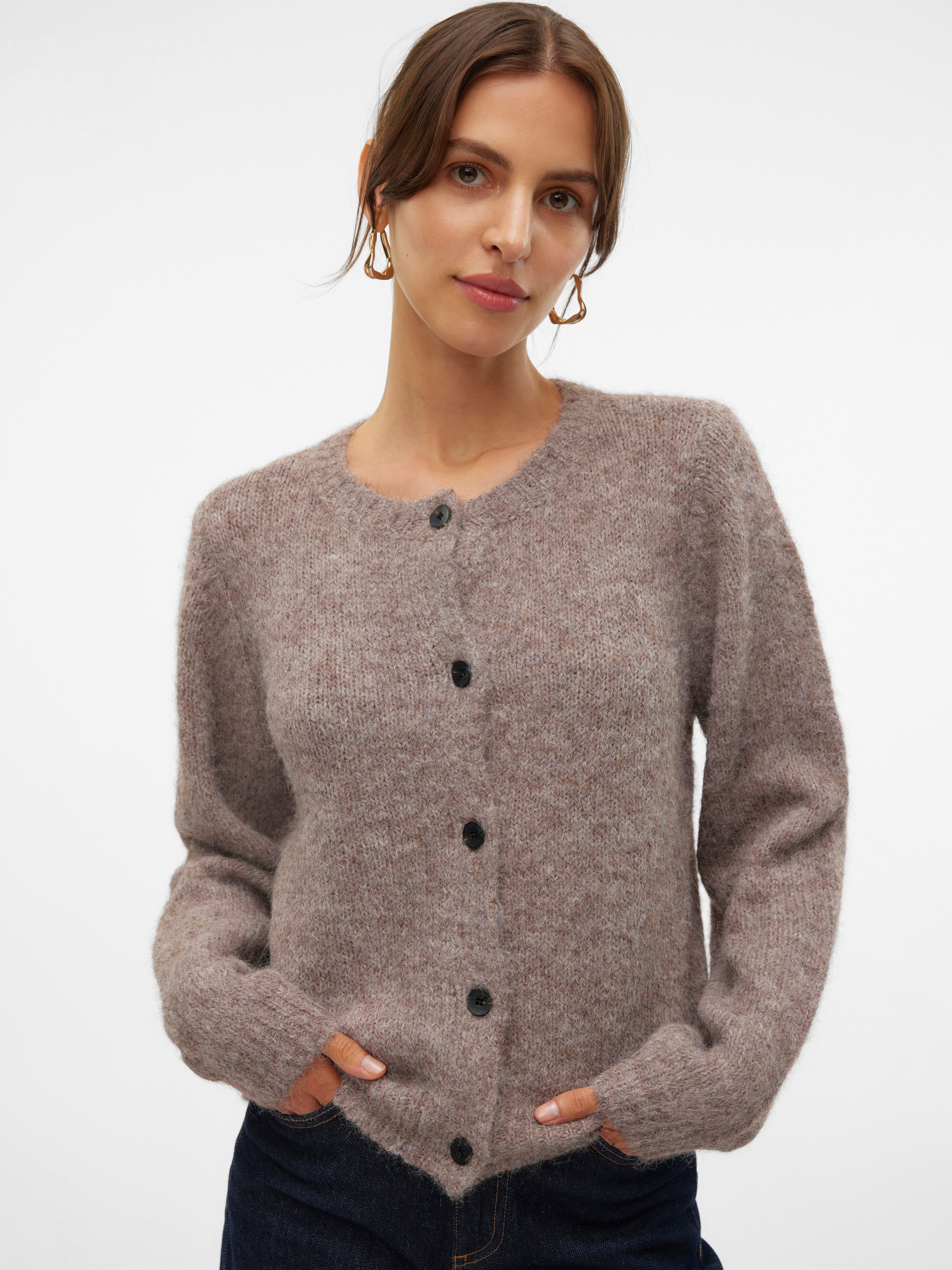 Vero Moda Strickjacke VMNOVAH LS O-NECK günstig online kaufen