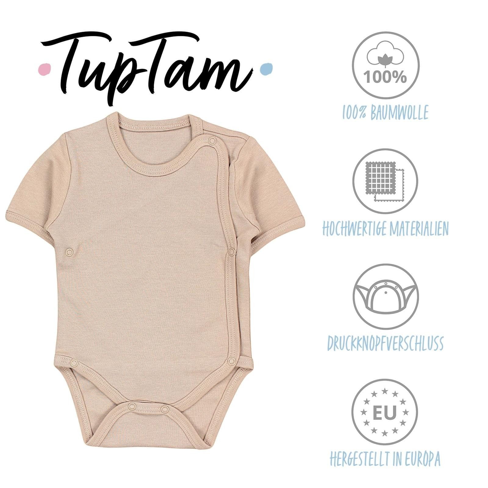 TupTam Kurzarmwickelbody TupTam Baby Jungen Kurzarm Wickelbody Baumwolle Body 5er Set