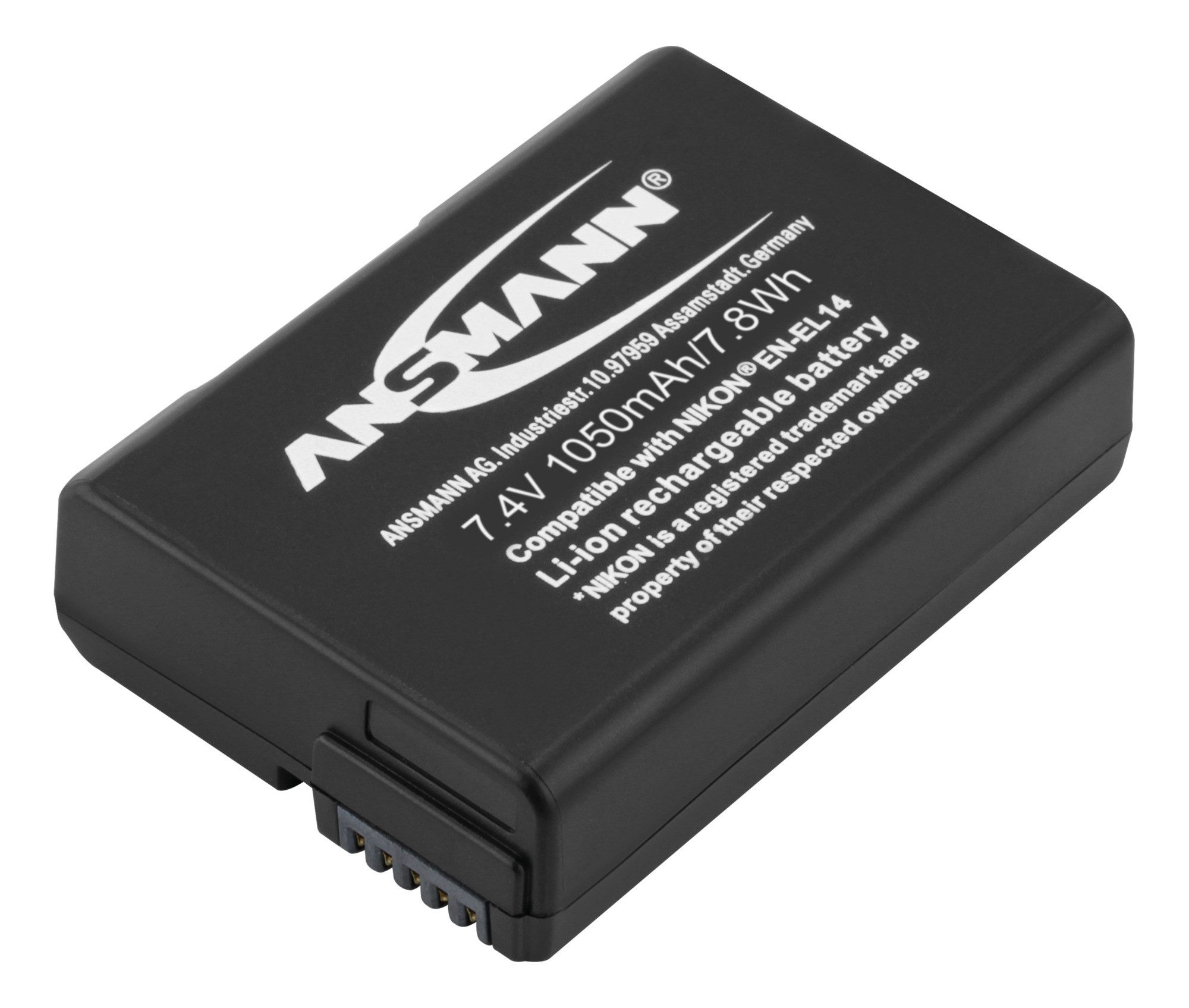 ANSMANN AG Kamera Akku EN EL 14 Li-Ion 7,4V 1050 mAh - für Nikon Coolpix uvm. Akku 1050 mAh (7.4 V)
