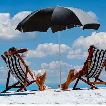 STILISTA Sonnenschirm Strandschirm Balkonschirm Terrassenschirm Schirm, Ø 180 cm, UV 30+, Neigungswinkel, Farbwahl, inklusive Schutzhülle