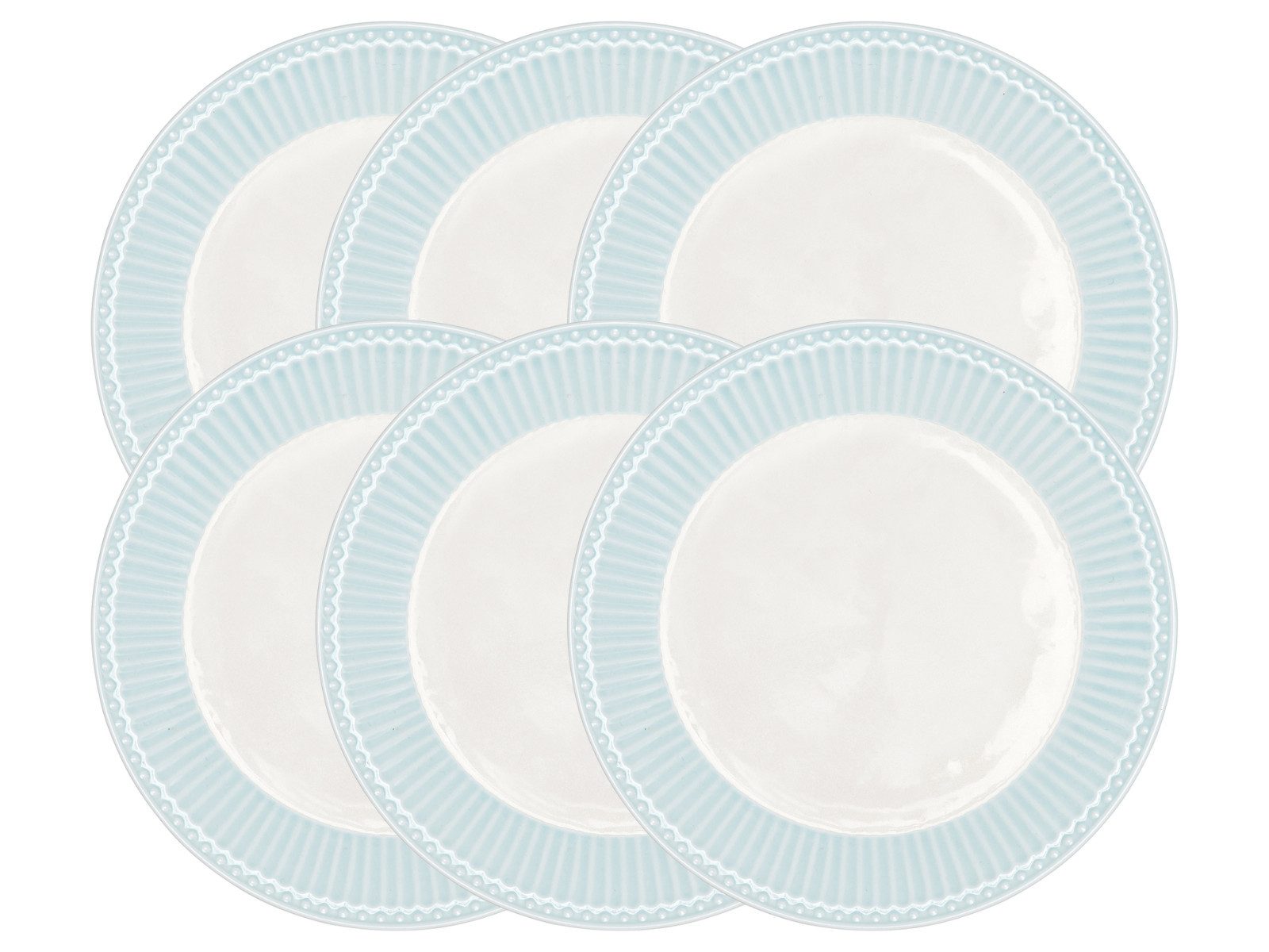 Greengate Brotteller Alice Brotteller pale blue 17,5 cm Set6