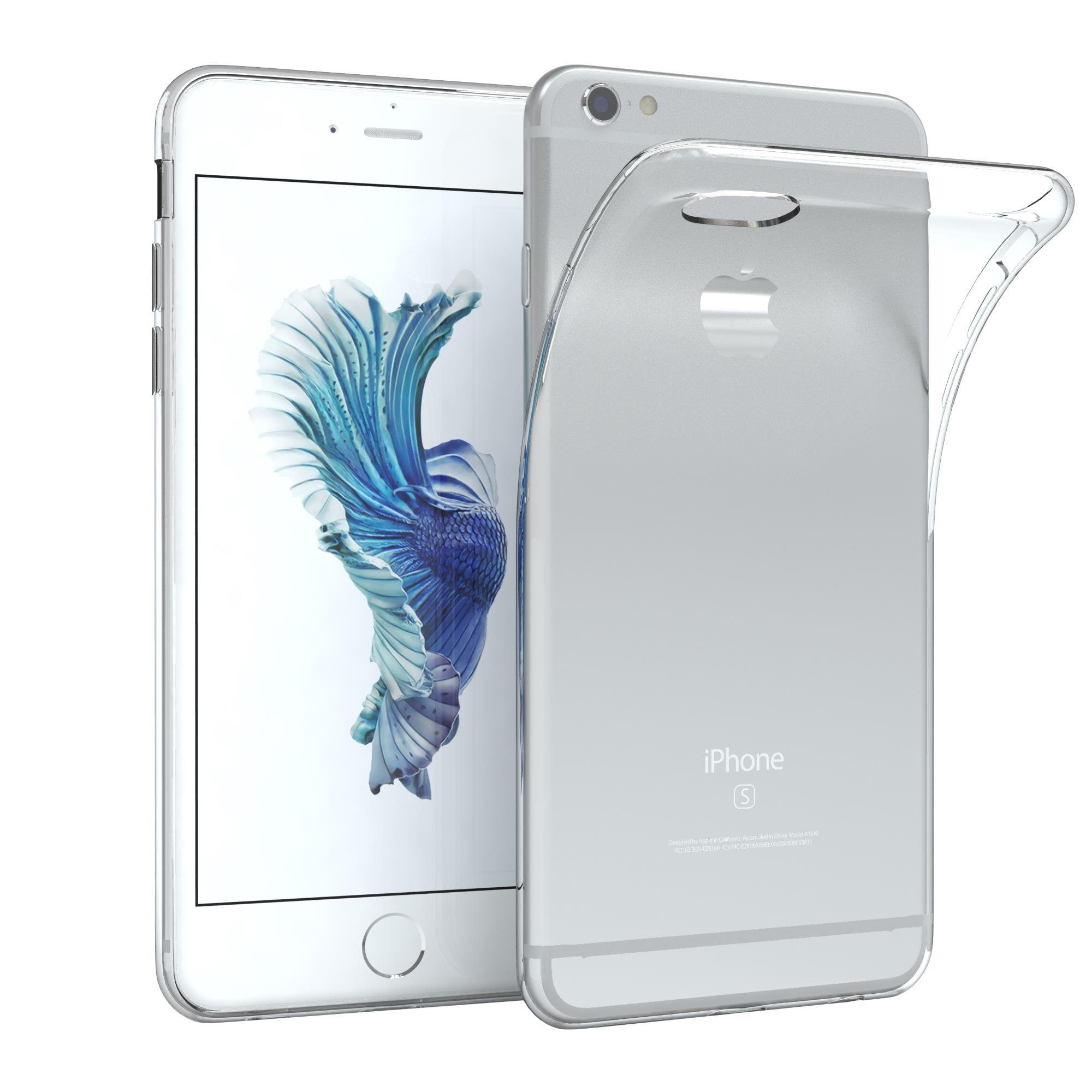 EAZY CASE Handyhülle Slimcover Clear für Apple iPhone 6 / iPhone 6S 4,7 Zoll, durchsichtige Hülle Ultra Dünn Silikon Backcover TPU Telefonhülle Klar