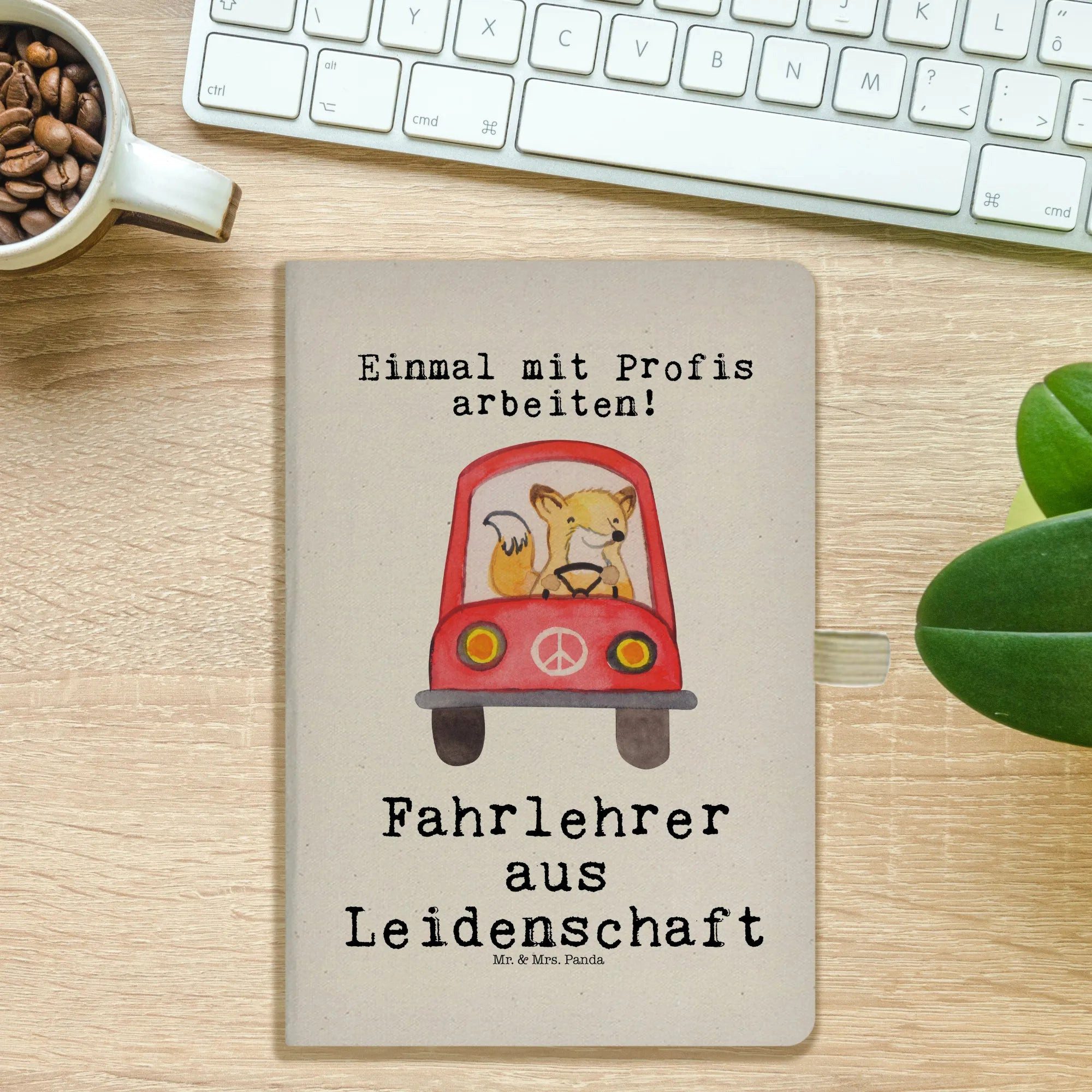 Thumbnail - Mr. & Mrs. Panda Notizbuch Fahrlehrer Leidenschaft - Transparent - Geschenk, A5 Notizbuch, Notiz Mr. & Mrs. Panda, Hochw...