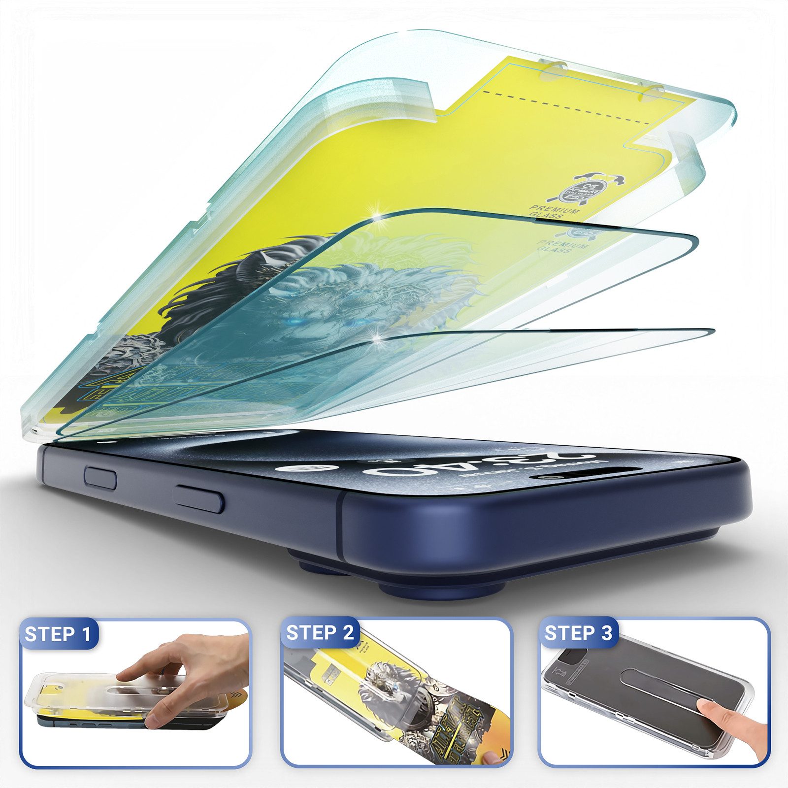 GreenHec Displayschutzglas Panzerfolie iPhone 17 16 15 14 13 12 11 Pro Max 16e 17e Schutzfolie für iPhone Air, Spar-Set, XR Air Handy Screen Protector, Schutzglas transparent Displayschutz