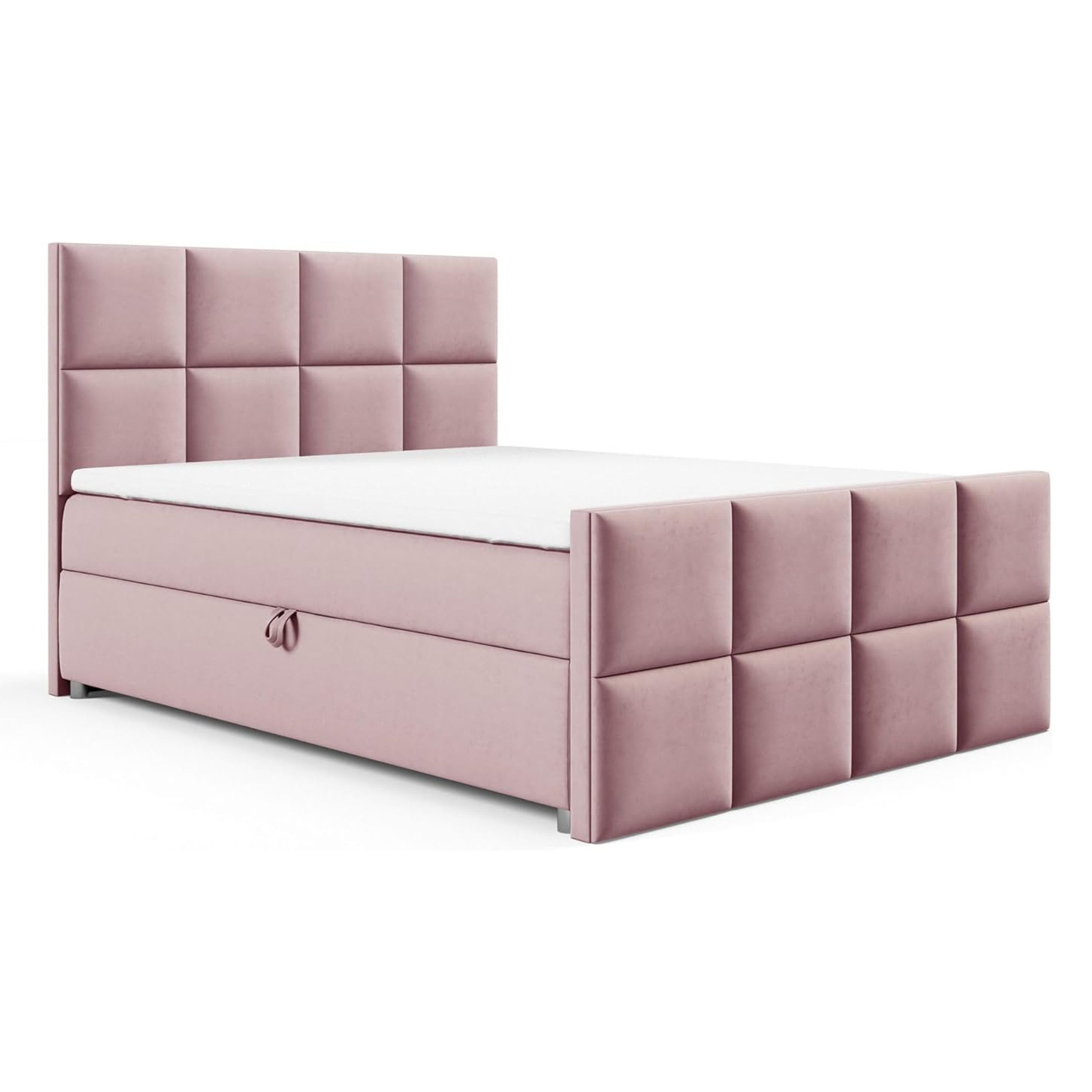 Best for Home Boxspringbett Trinity K-1 LUX – Modern Boxspringbett mit Stauraum & Komfort (140x200 160x200 180x200 200x200 cm), Verschiedene Liefermöglichkeiten, TOP Preis-Leistungs-Verhältnis