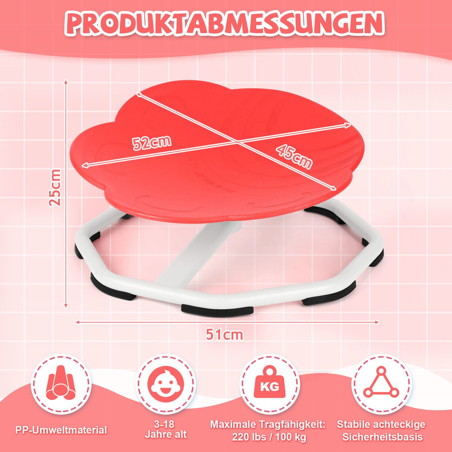 Clanmacy Kinderstuhl Karussell Sensorischer Drehstuhl für Training Physisch günstig online kaufen