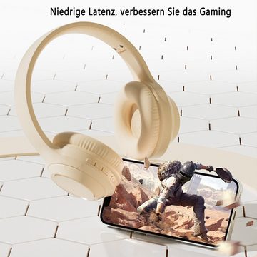 Diida Bluetooth-Kopfhörer,Gaming-Headset,Kabelgebundene,Faltbares Over-Ear-Kopfhörer (Immersive Klangqualität)