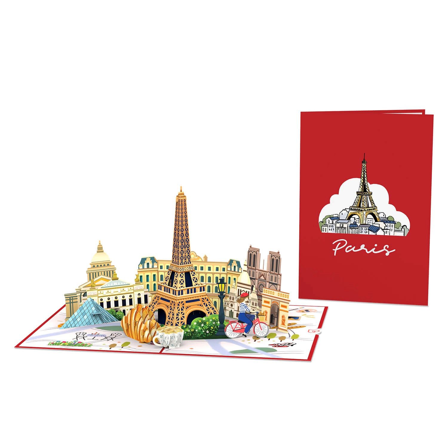 papercrush Geburtstagskarte Paris Pop-Up Karte
