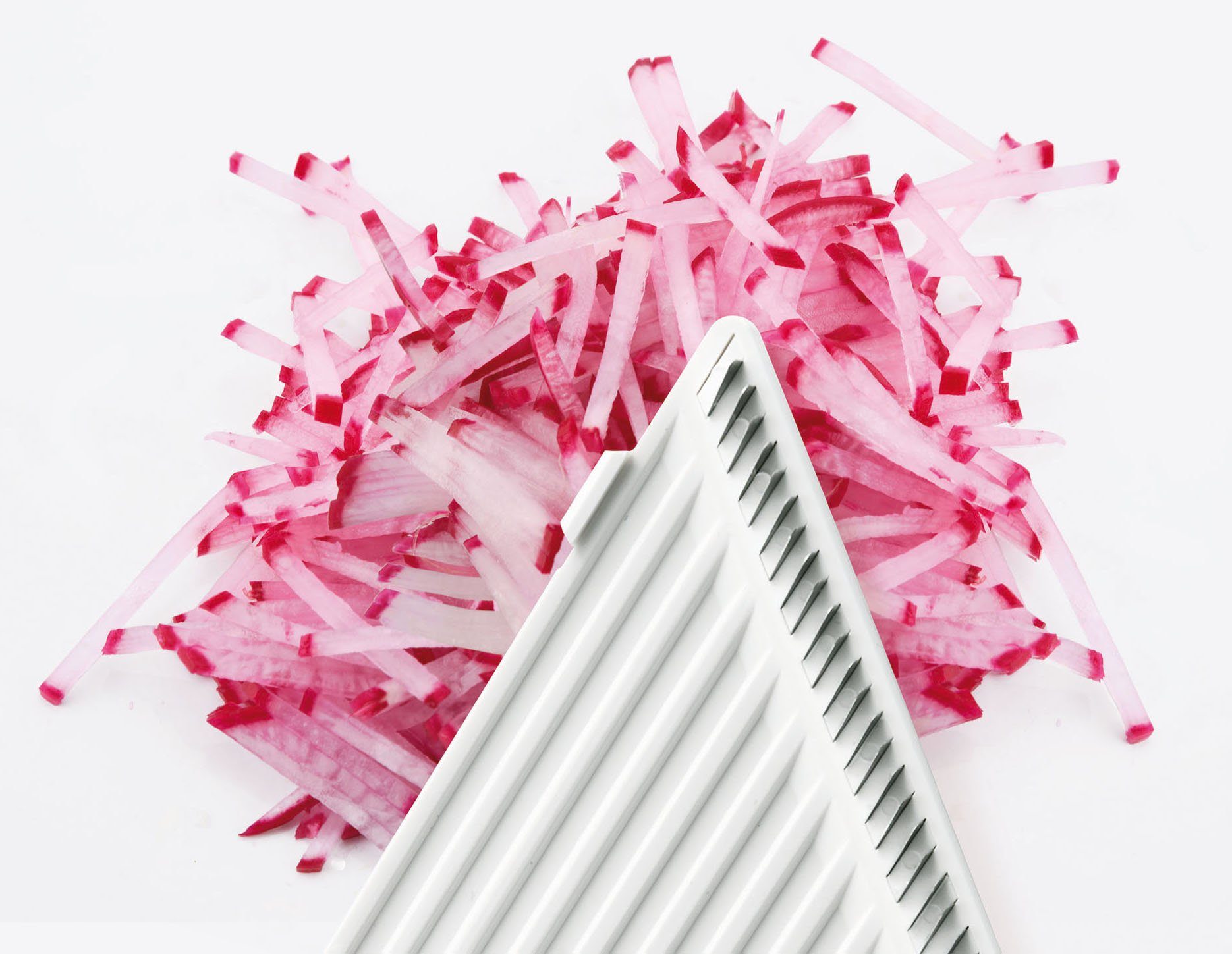 GSD HAUSHALTSGERÄTE Gemüsehobel Universal-Gemüsehobel „3-in-1“, Edelstahl, Kunststoff, 3 verschiedene Scheibenstärken