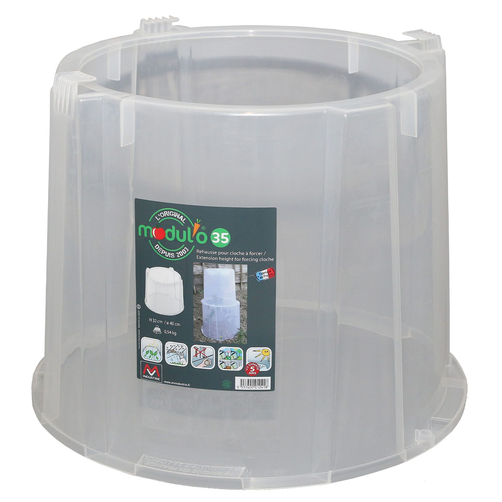 NOOR Frühbeet Pflanzglocke MODUL´O - verlängerbar, mit Lüftungsgitter für ideales Mikroklima für Ihre Pflanzen