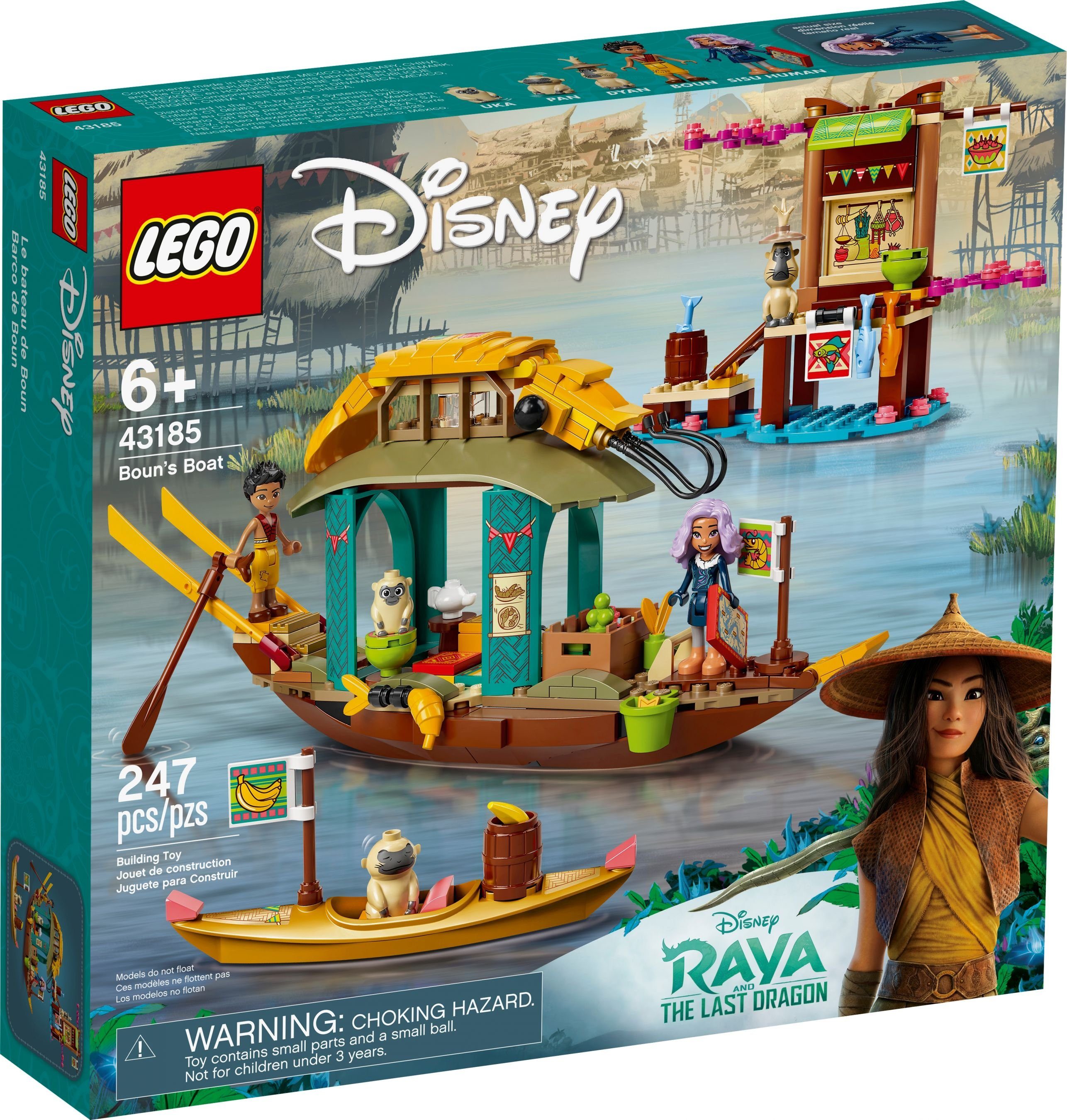 LEGO® LEGO® Disney 43185 Bouns Boot Konstruktionsspielsteine, (247 St)