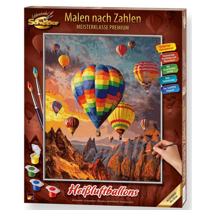 Schipper Malen nach Zahlen Meisterklasse Premium - Heißluftballons Made in Germany