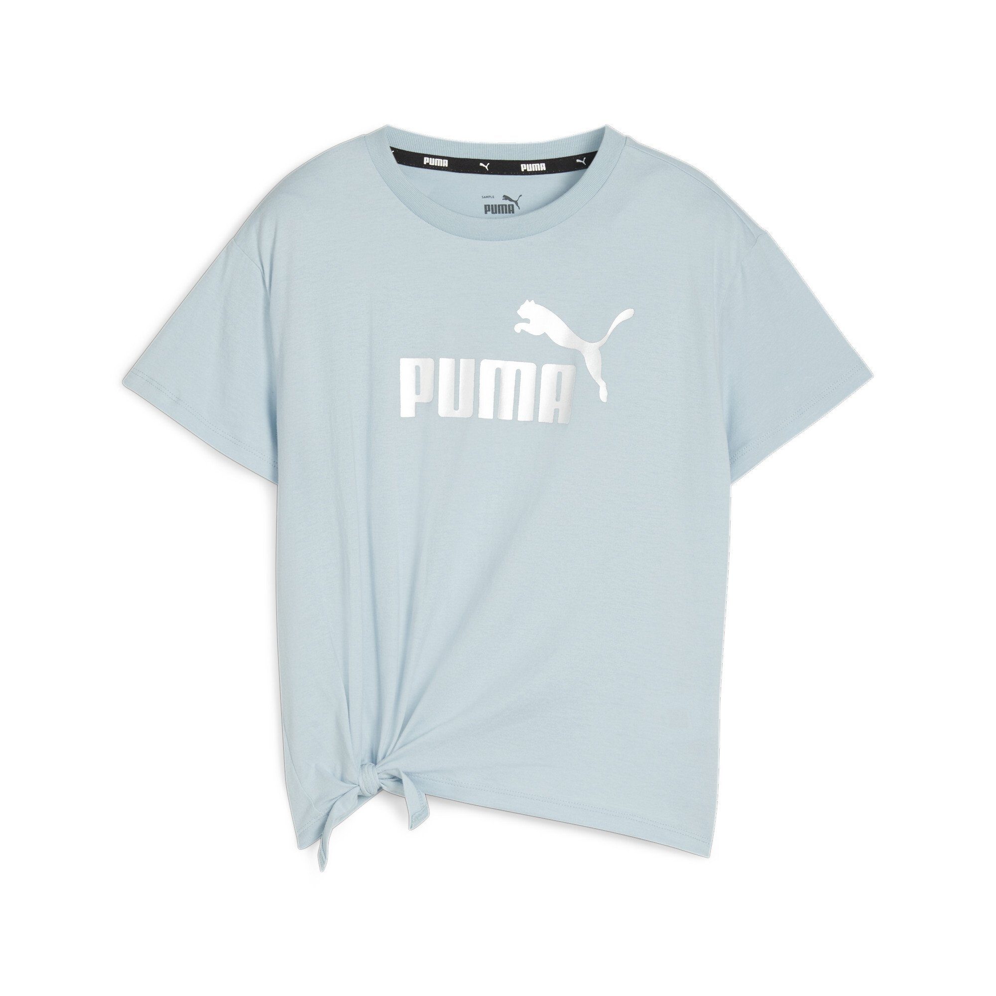 PUMA T-Shirt Essentials+ Logo T-Shirt aus Strick Jugendliche