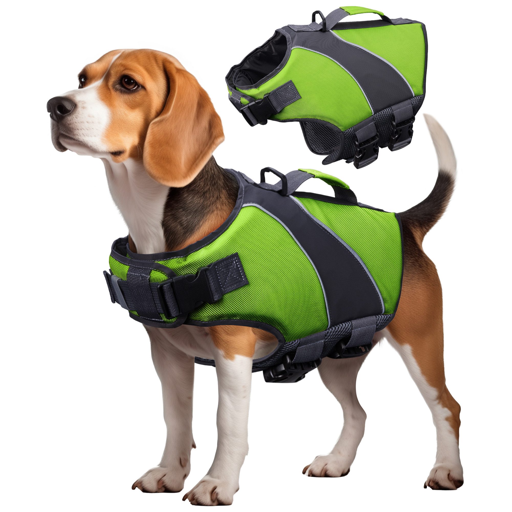 Hundejacke Hundeschwimmweste - Schwimmweste für Hunde - Verstellbare Größe