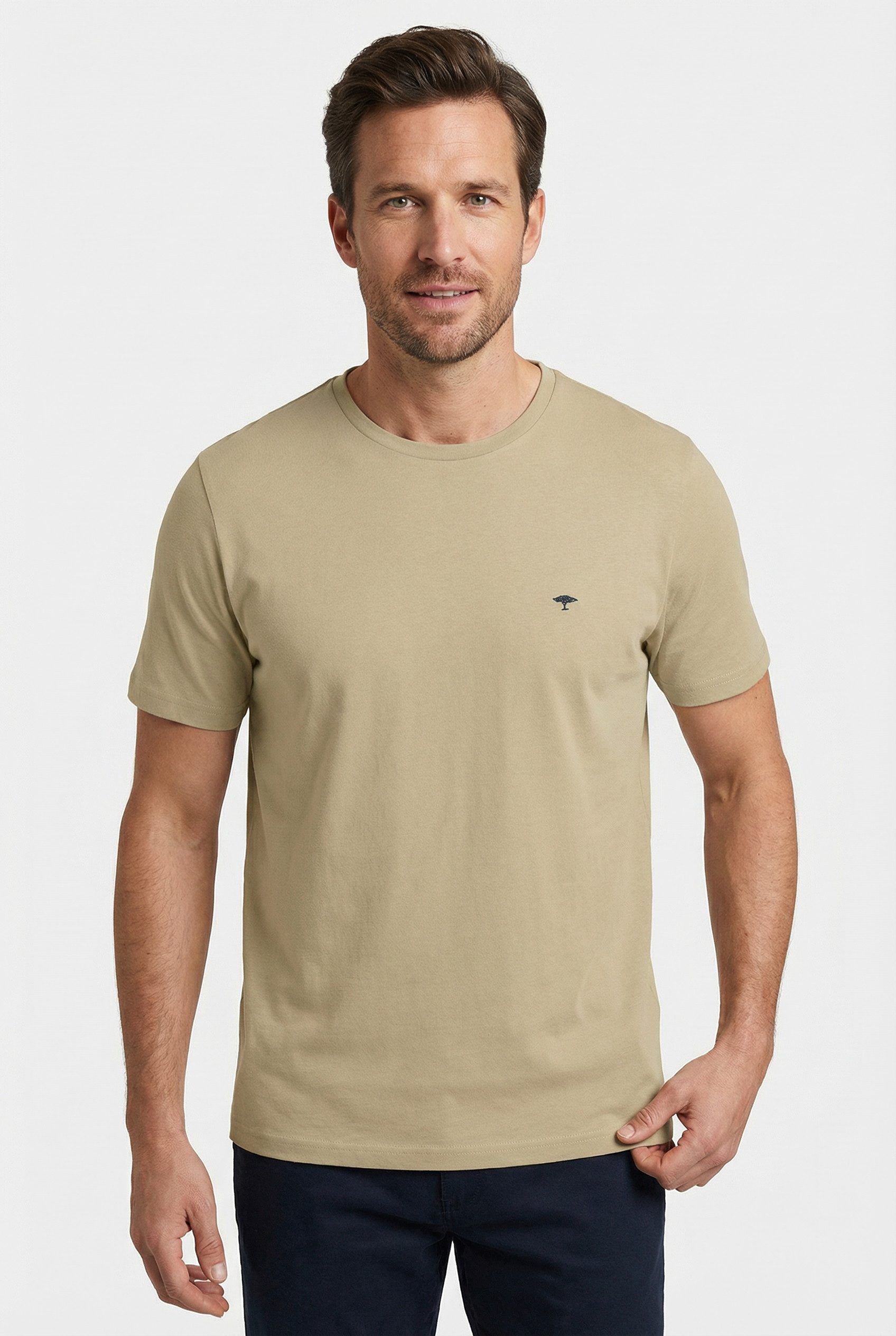 FYNCH-HATTON T-Shirt normale Passform, Kurzarm, hüftbedeckende Länge, aus B günstig online kaufen