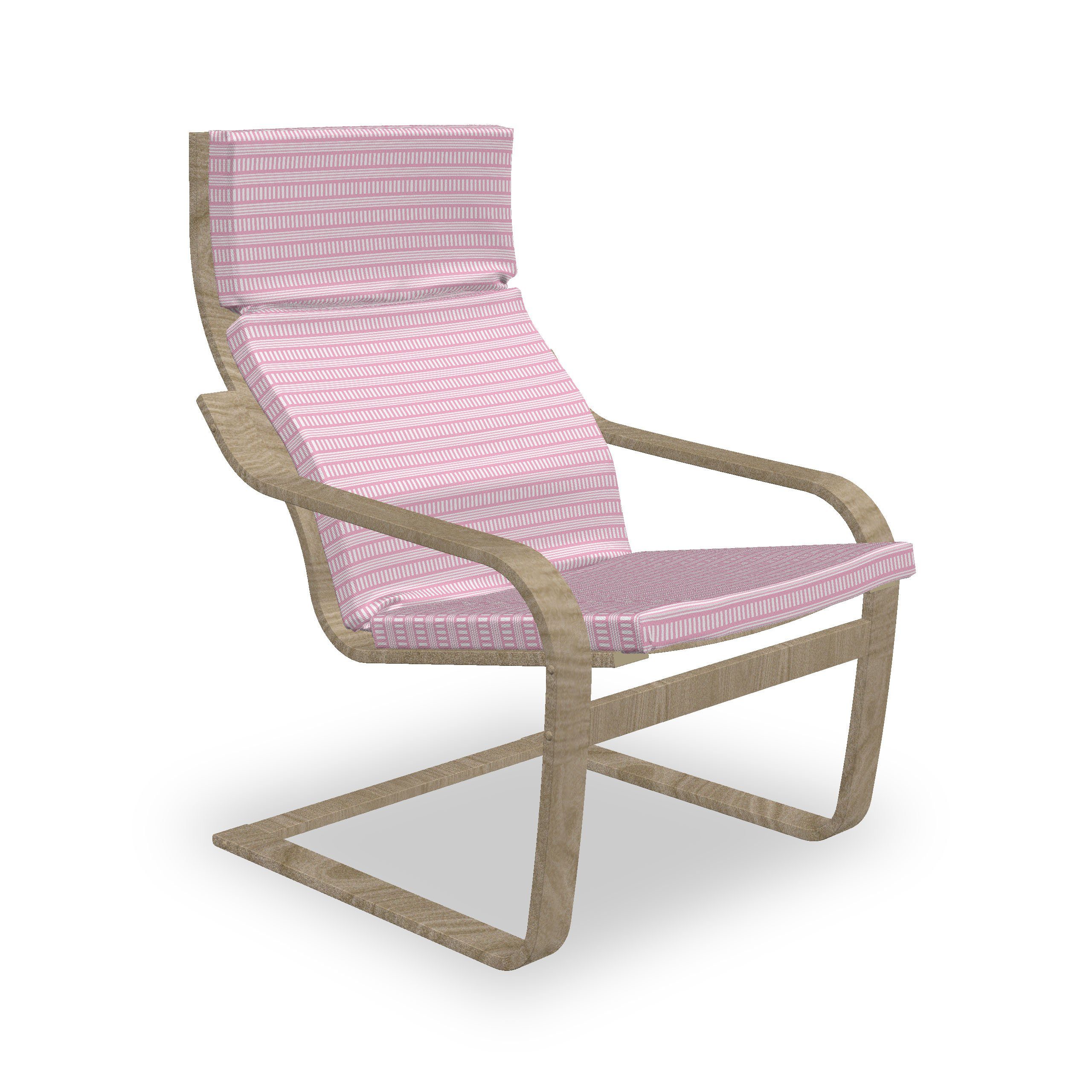 Abakuhaus Stuhlkissen Sitzkissen mit Stuhlkissen mit Hakenschlaufe und Reißverschluss, Abstrakt Monochrome Stripes Dashes