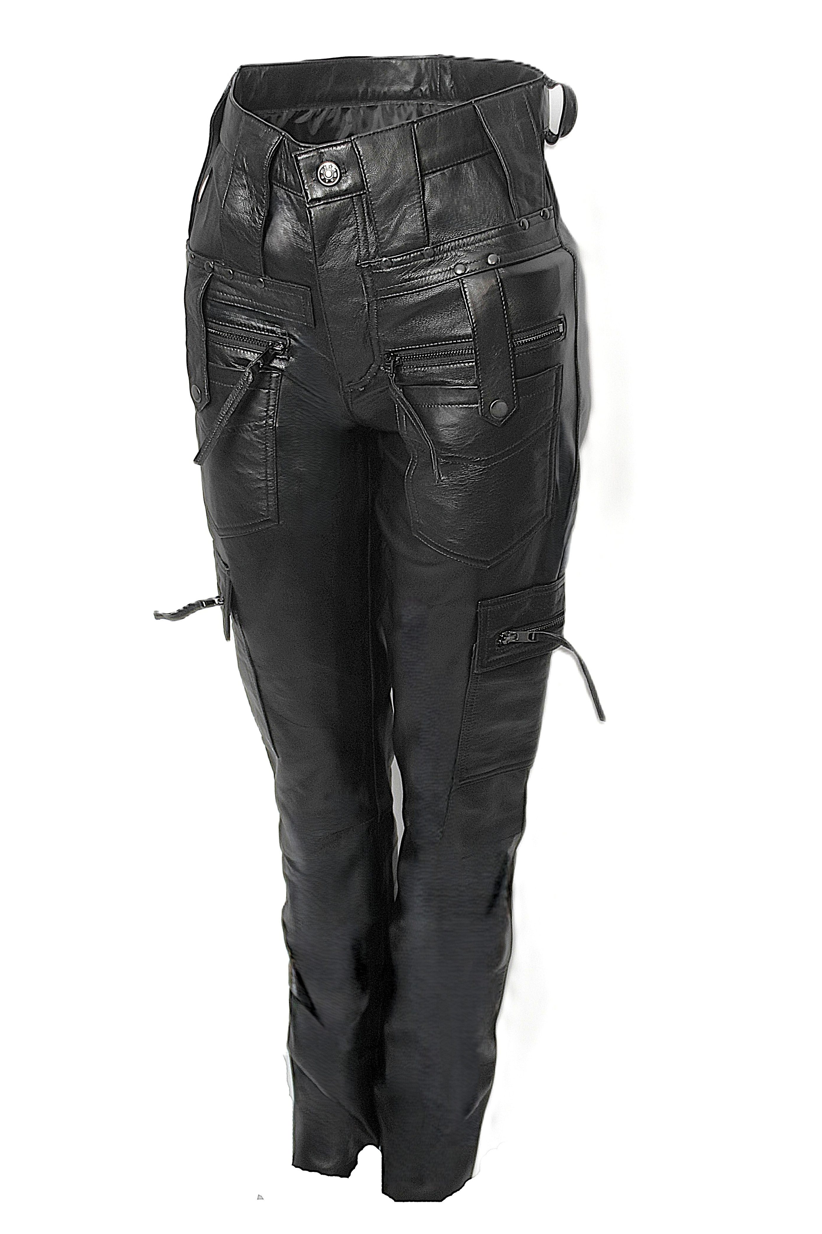 Be Noble Lederhose Cargo Cargo Lederhose mit vielen Details