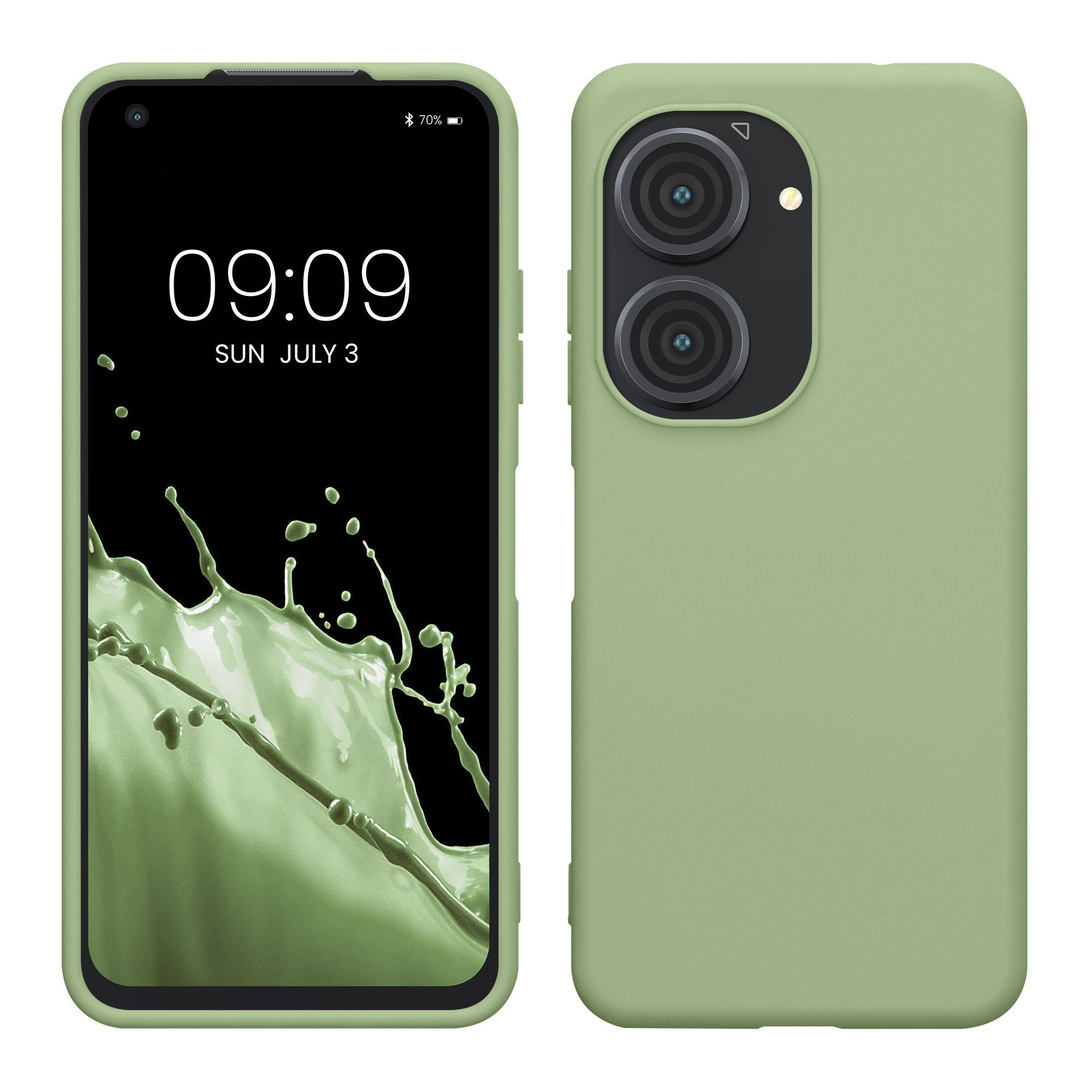 kwmobile Handyhülle Hülle für ASUS Zenfone 10 / Zenfone 9, Hülle Silikon - Soft Handyhülle - Handy Case Cover
