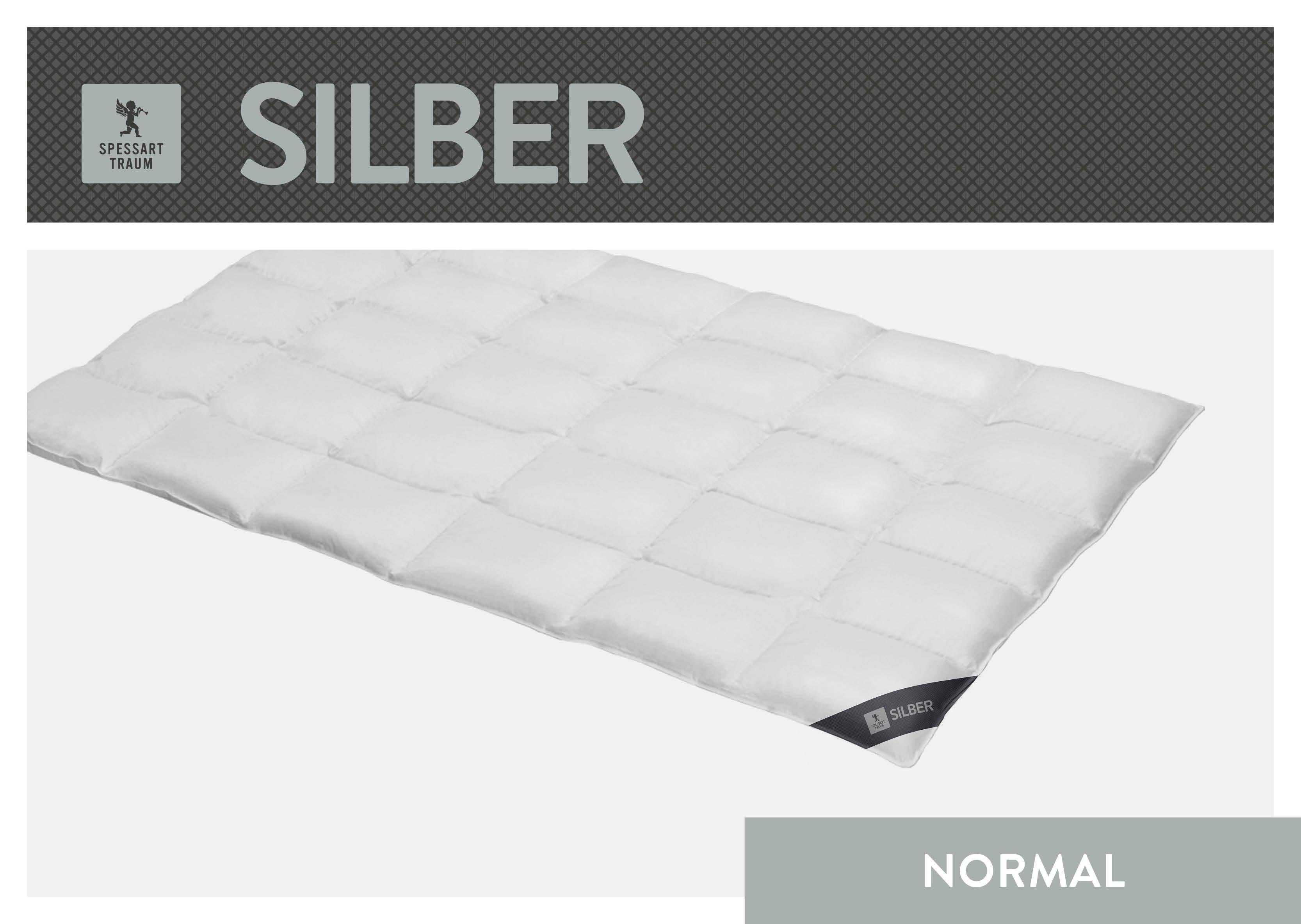 SPESSARTTRAUM Daunenbettdecke "Silber" warm Füllung 100Daunen 1 Stk. tlg. h günstig online kaufen