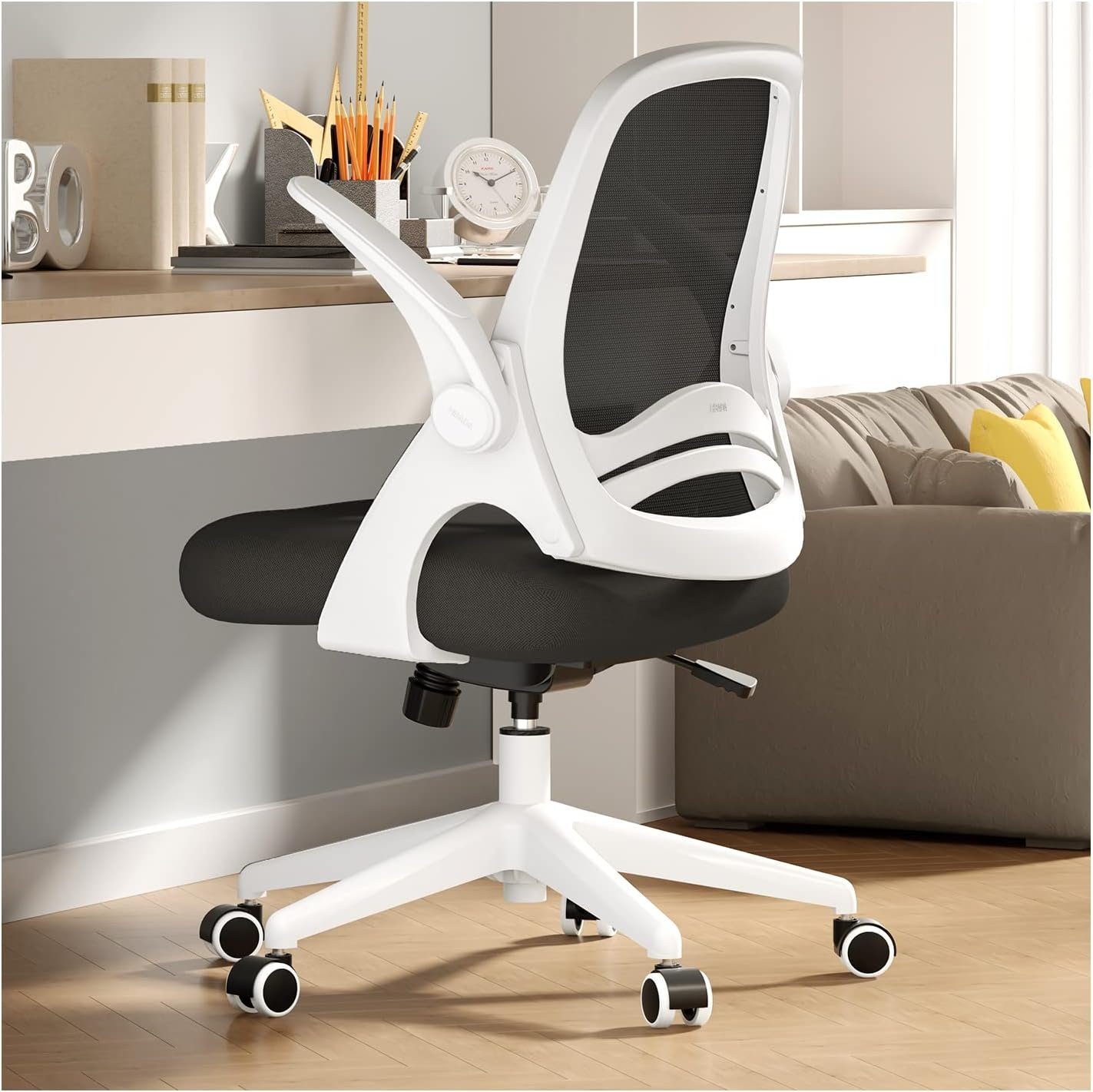Hbada Bürostuhl (Bürostuhl ergonomisch: Schreibtischstuhl mit verstellbarem Sitz), Bürostuhl Ergonomischer Schreibtischstuhl Drehstuhl